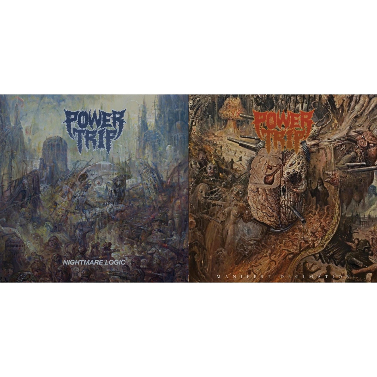 Power Trip - Manifest Decimation & Nightmare Logic - LP Vinyl Bundle