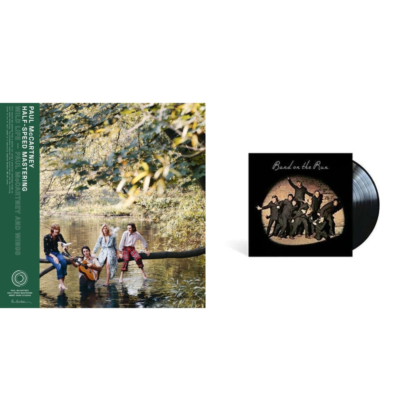 Paul & Wings Mccartney - Wild Life (50Th Anniversary/Half-Speed Master) & Band On The Run - LP Vinyl Bundle
