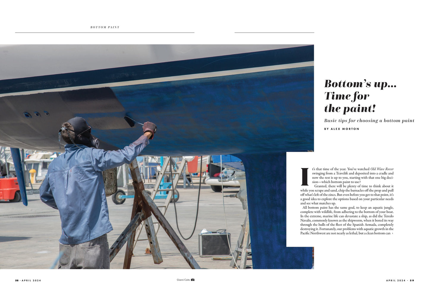 Pacific Yachting - April 2024: Basics Of Bottom Paint, Accessible Anchorages, The Mini 12, Carving A Place For Women, Cockpit Confessions & More!