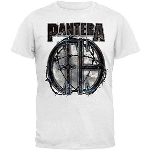 Pantera Men'S Pantara 81 T-Shirt T-Shirt, White, Medium Mens T Shirt Officially Licensed