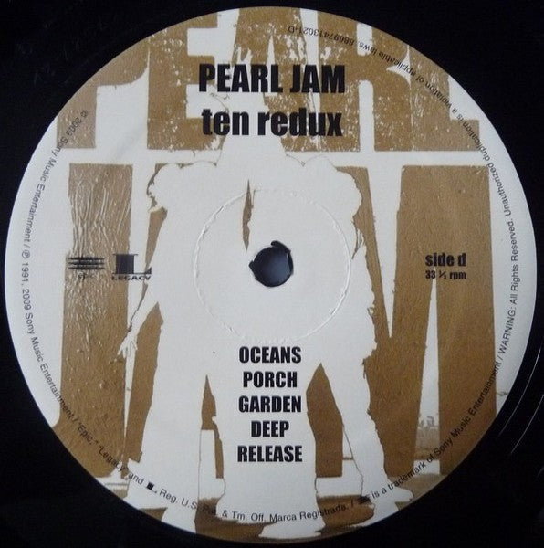 Pearl Jam – Ten (Original Recording Remastered 2-LP Vinyl) Vinyl Record
