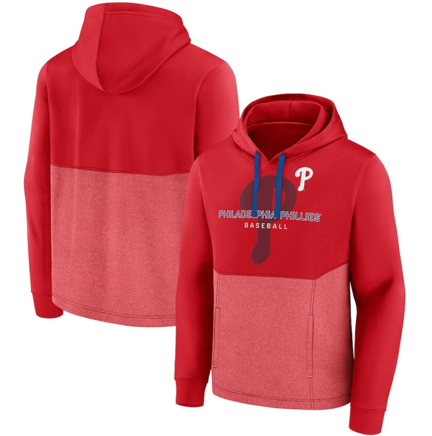 Philadelphia Phillies Call the Shots Pullover Hoodie - Red/Heather Red