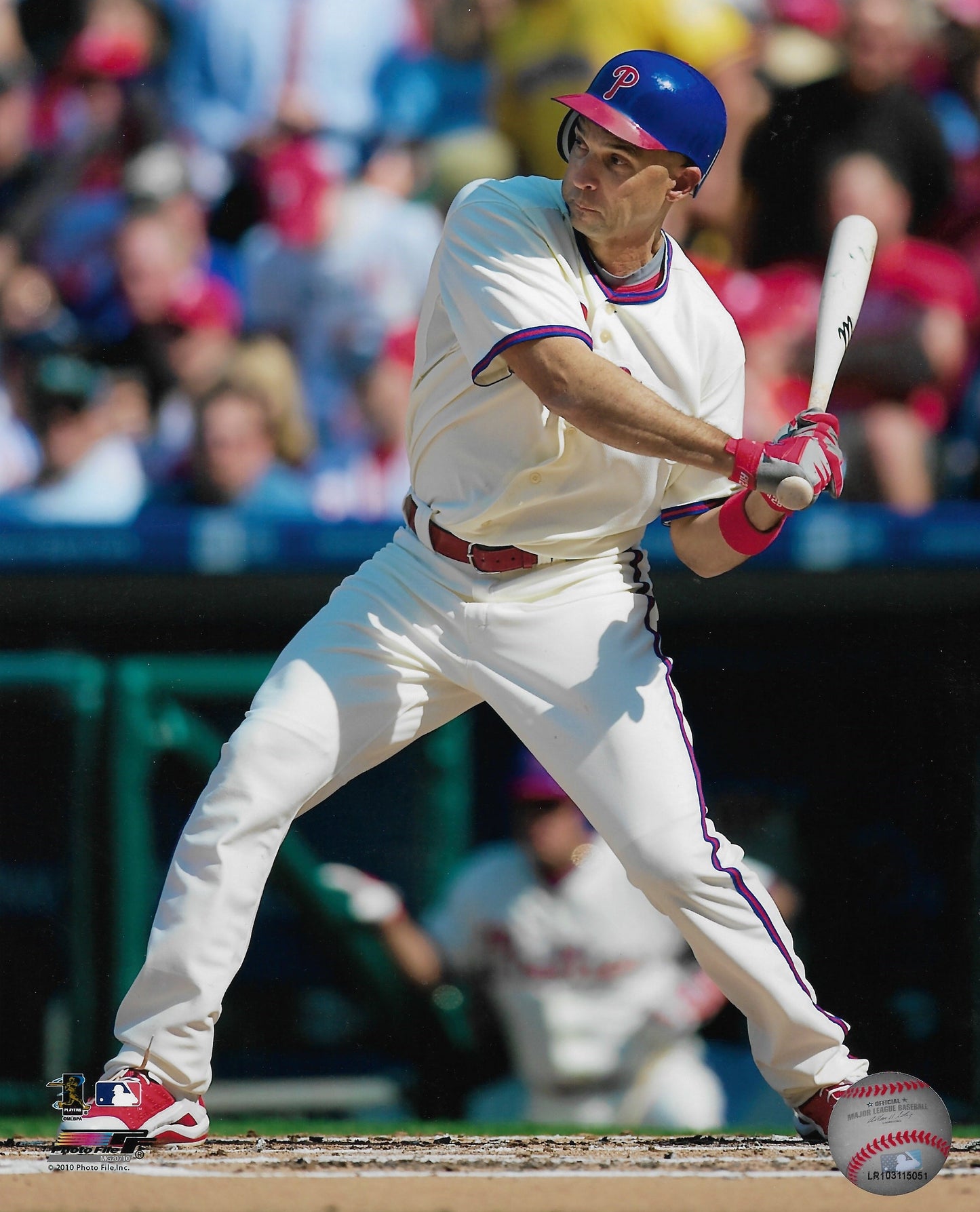 Raul Ibanez in Action Philadelphia Phillies 8" x 10" Baseball Photo