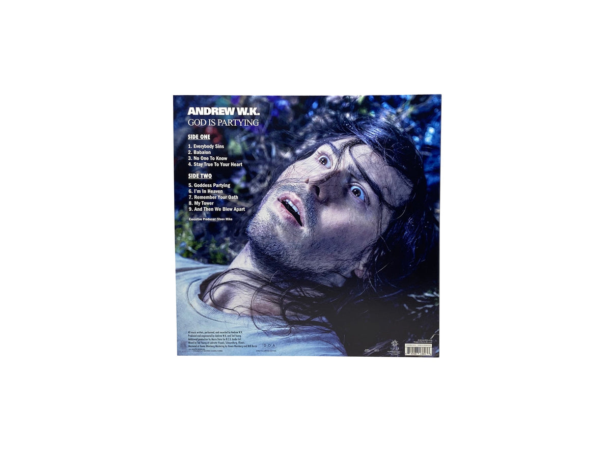 Andrew W.K. - God Is Partying (Limited Edition Blue Colored Vinyl) Vinyl Record