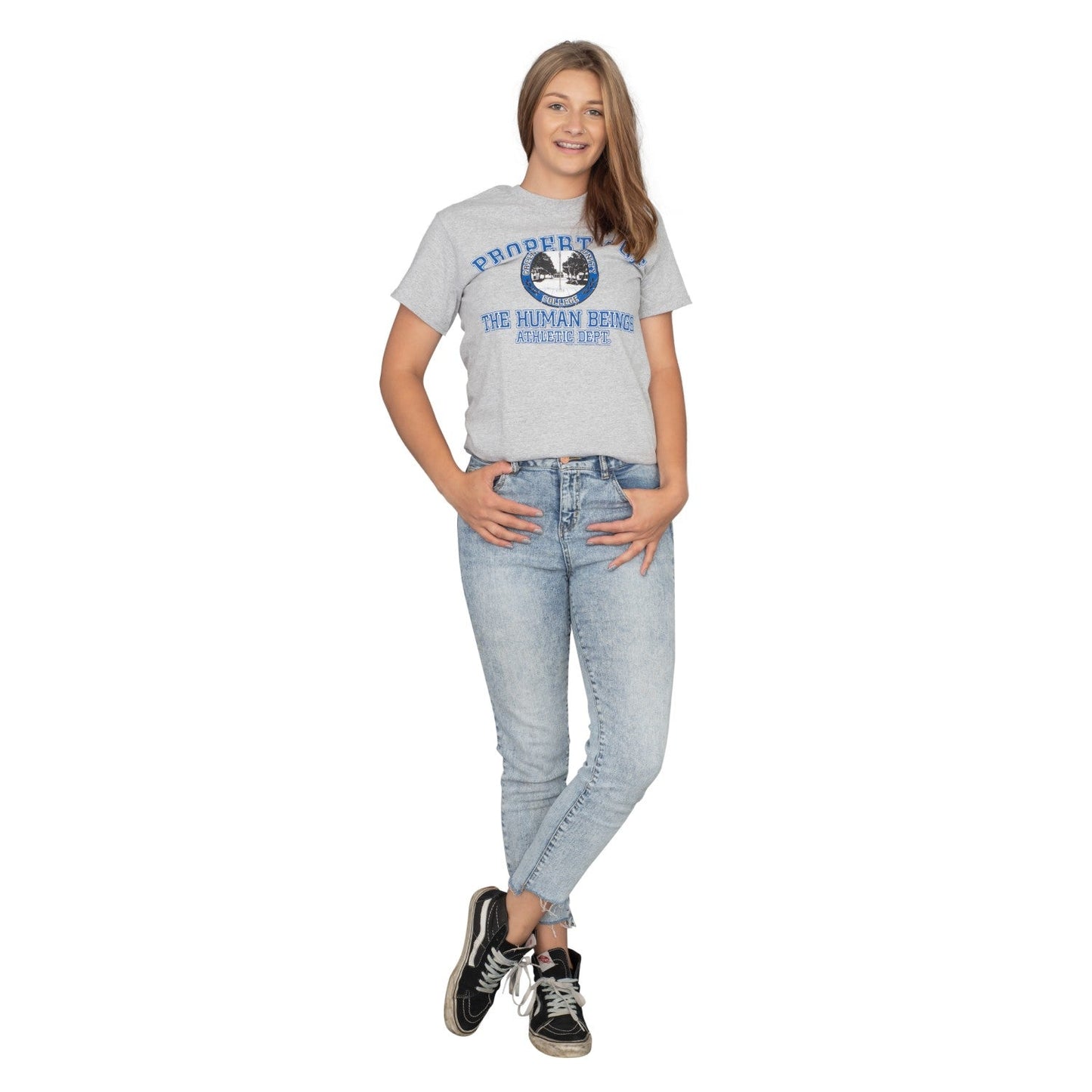 Property of The Human Beings Atheltic Dept. Mens T-shirt