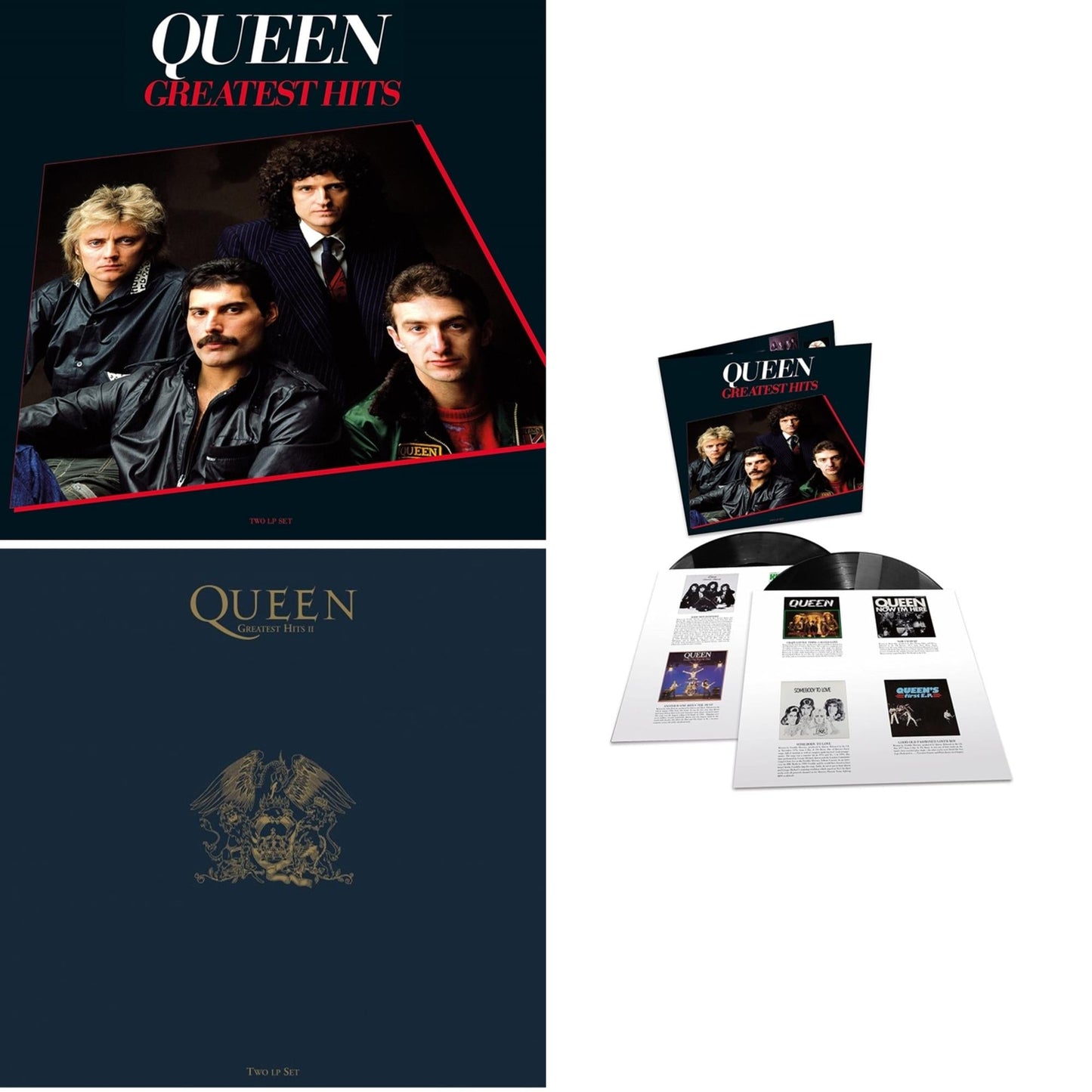 Queen - Greatest Hits 1 (180G/Dl Card/2LP) & Greatest Hits 2 (180G/Dl Card) & Greatest Hits 1 (180G)