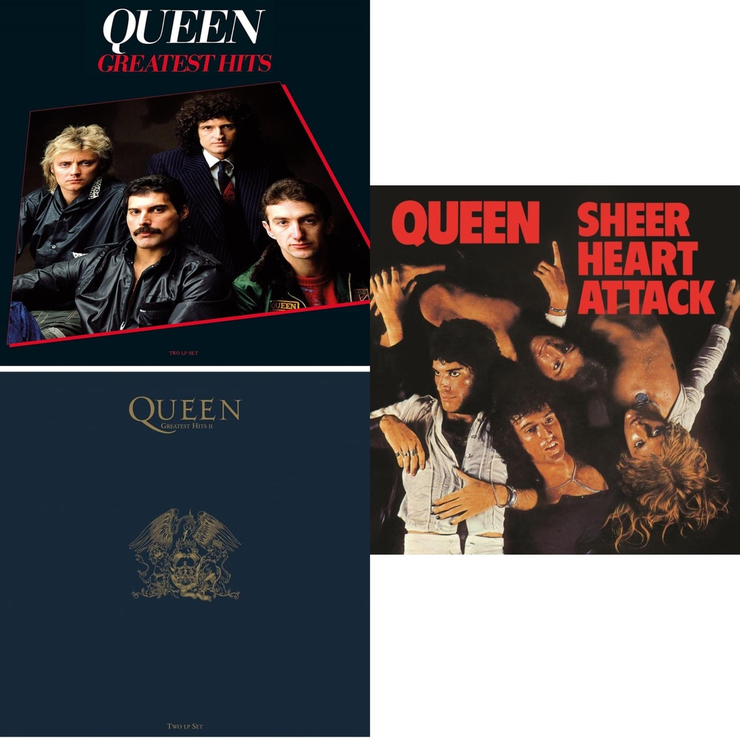 Queen - Greatest Hits 2 (180G/Dl Card) & Sheer Heart Attack (Half-Speed LP Vinyl) & Greatest Hits 1 (180G)