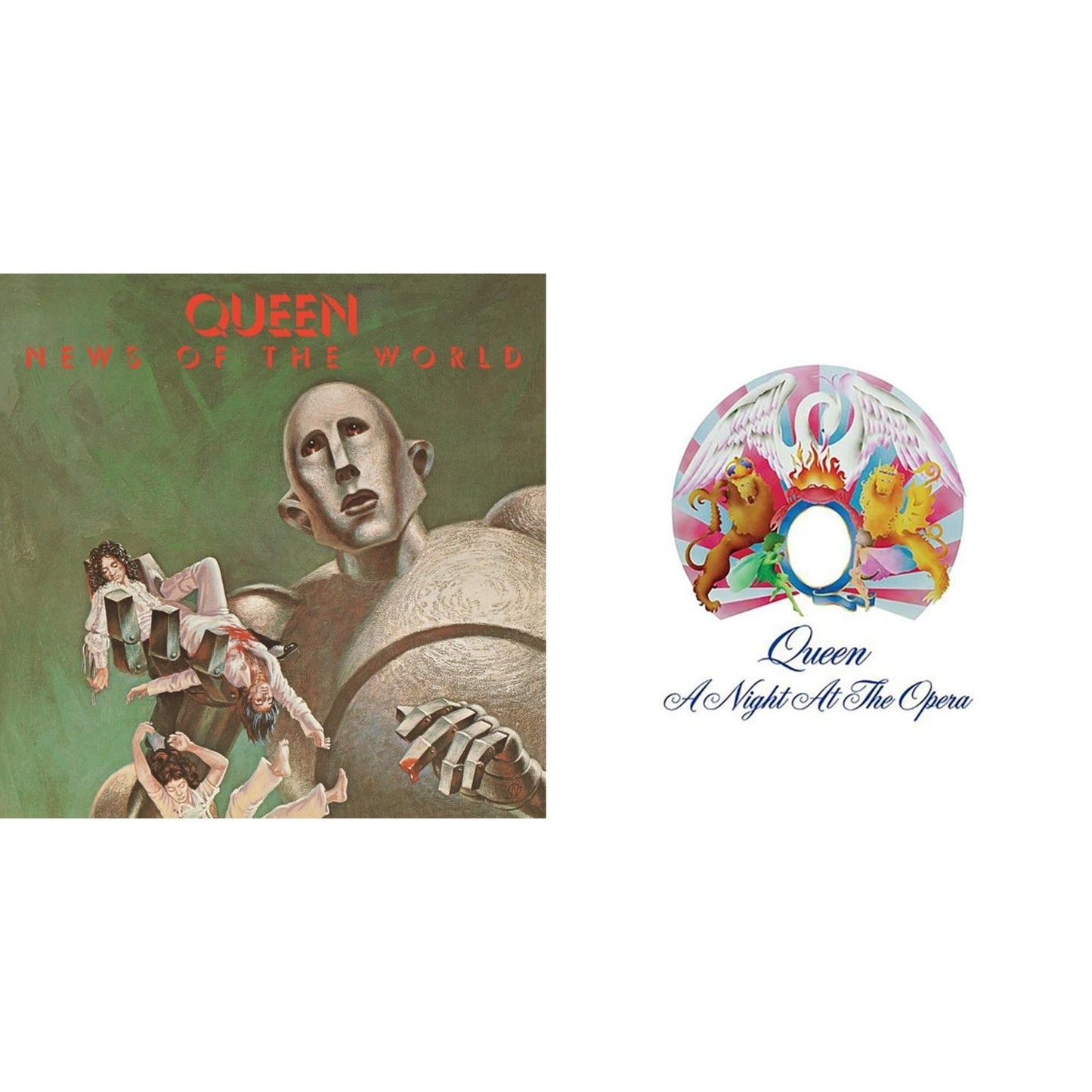 Queen - News Of The World & Night At The Opera - LP Vinyl Bundle