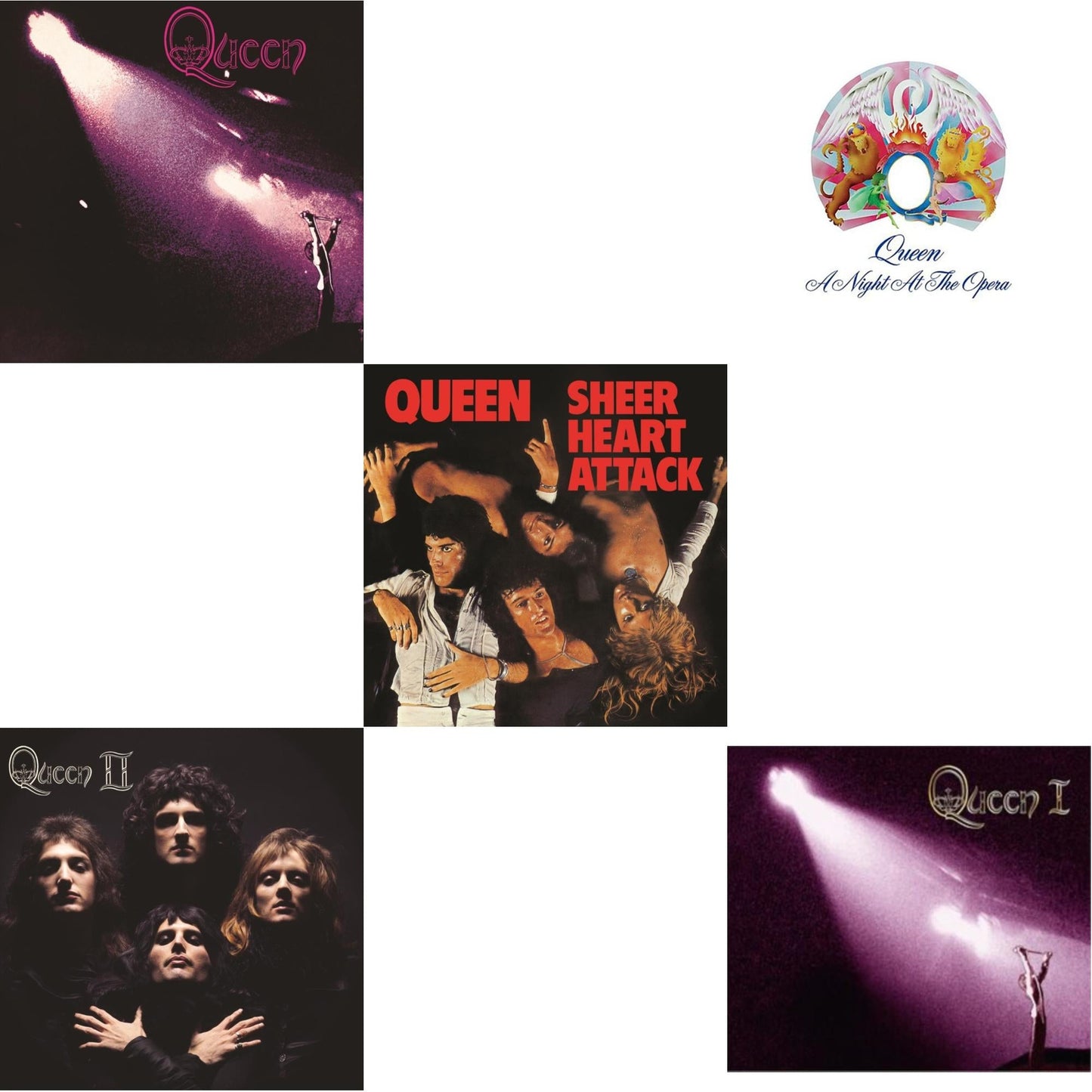 Queen - Queen & Queen Ii & Sheer Heart Attack (Half-Speed LP Vinyl) & Night At The Opera & Queen I (2024 Mix)
