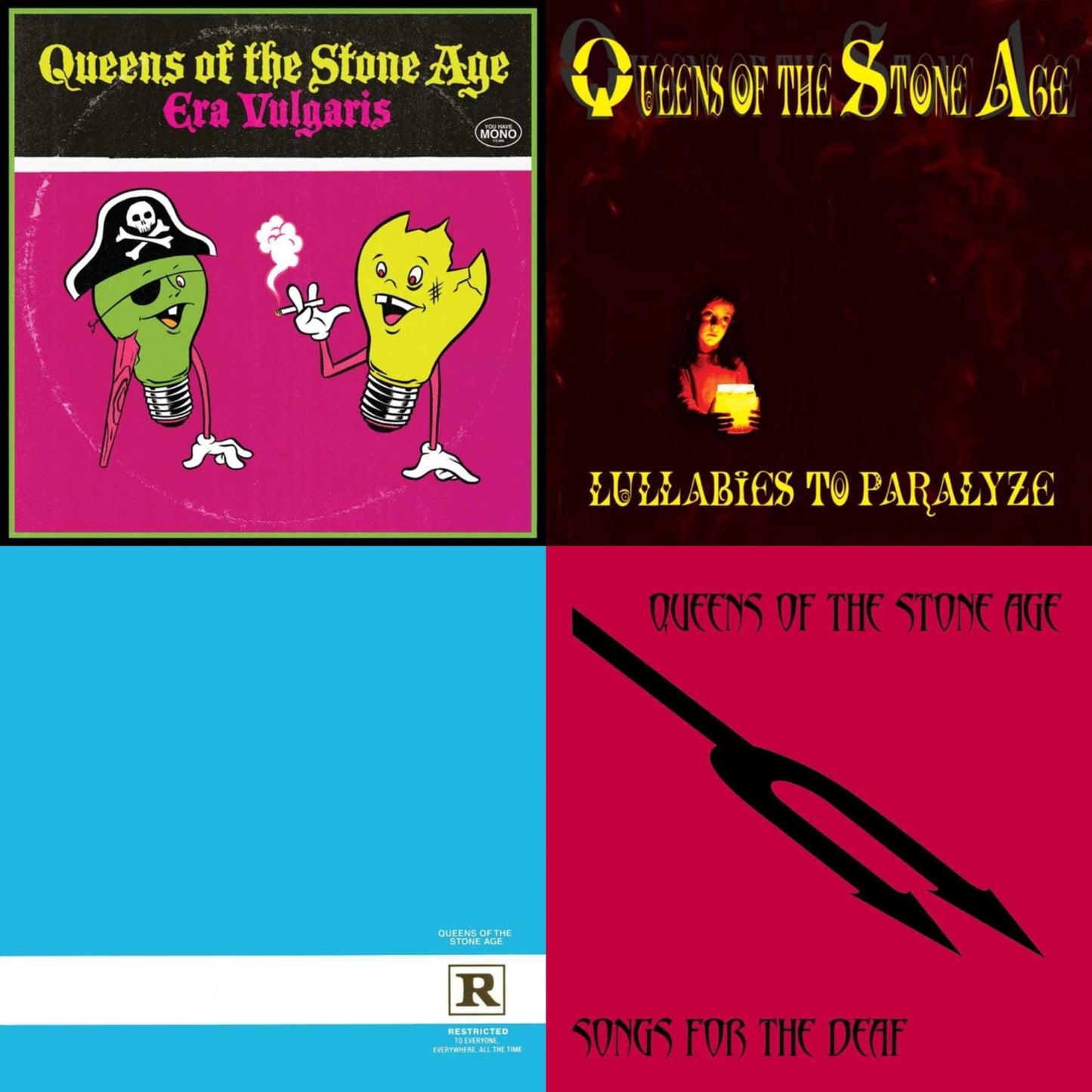Queens Of The Stone Age - Era Vulgaris (180G) & Lullabies To Paralyze (2LP/180G) (X) & Rated R (180G) (X) & Songs For The Deaf (180G) (X)