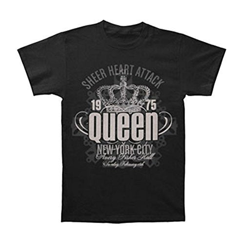 Queen Men'S Queen Sheer Heart Attack Men'S T-Shirt, Black, X-Large Mens T Shirt Officially Licensed