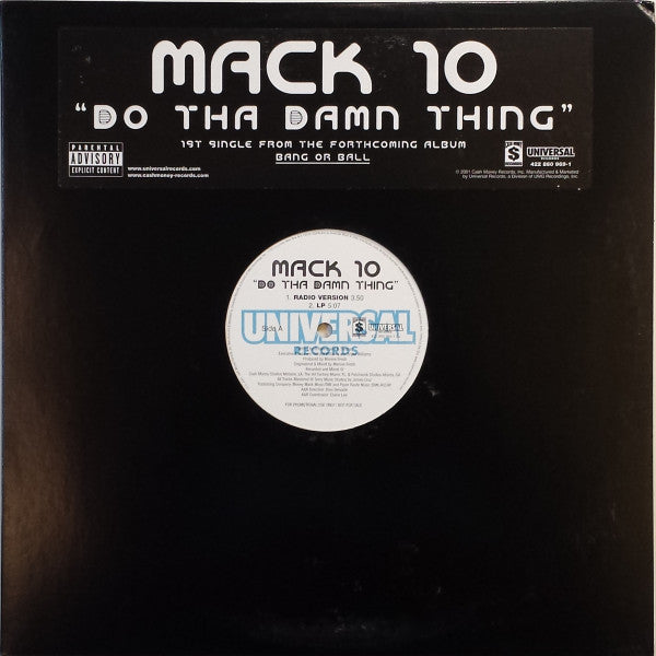 Mack 10 – Do Tha Damn Thing 12" Vinyl LP Record