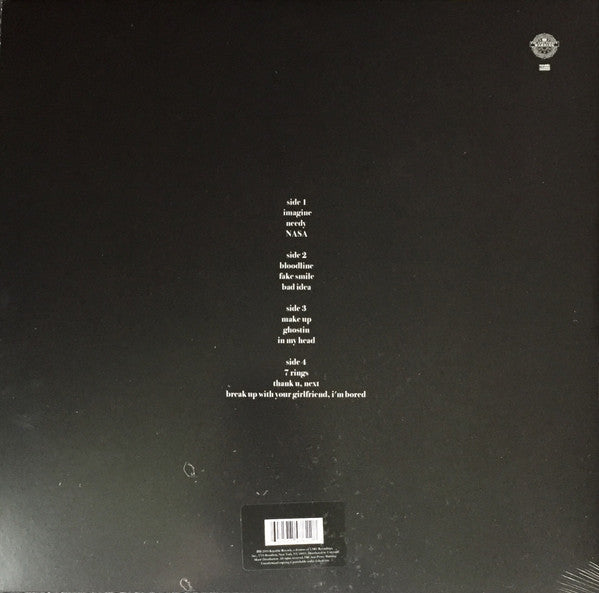 Grande, Ariana - Thank U, Next 2x Vinyl LP Record