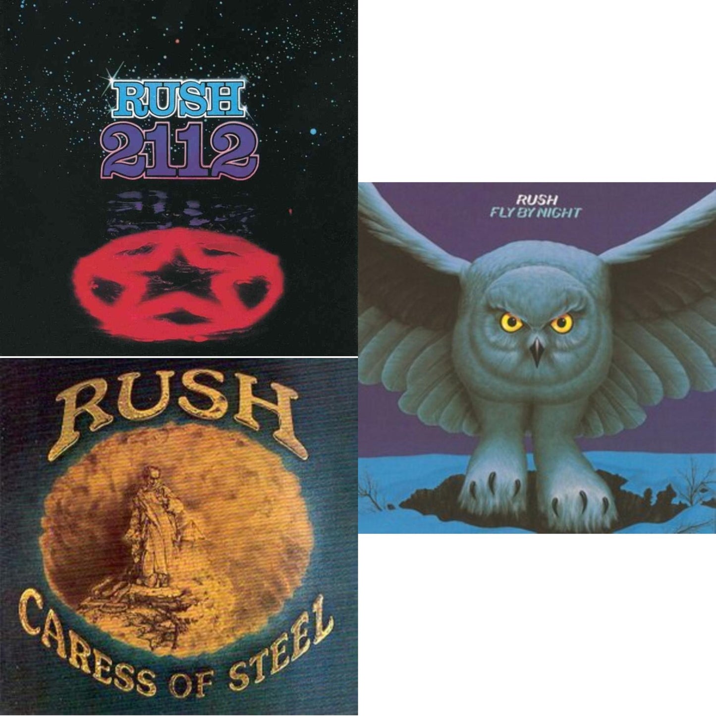 Rush - Fly By Night & Caress Of Steel & 2112 - CD Bundle