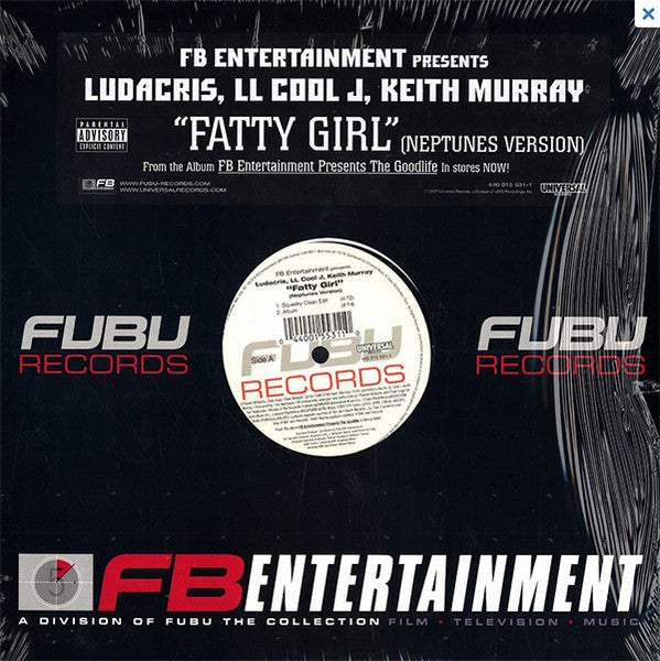 Ludacris , LL Cool J & Keith Murray – Fatty Girl (Neptunes Version) 12" Vinyl LP Record