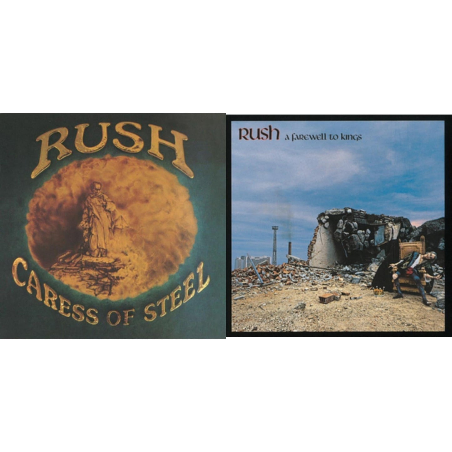 Rush - Caress Of Steel (180G/Dl Card) & Farewell To Kings (180G) - LP Vinyl Bundle