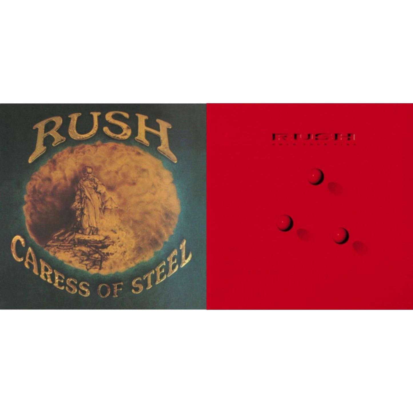 Rush - Caress Of Steel (180G/Dl Card) & Hold Your Fire (180G) - LP Vinyl Bundle