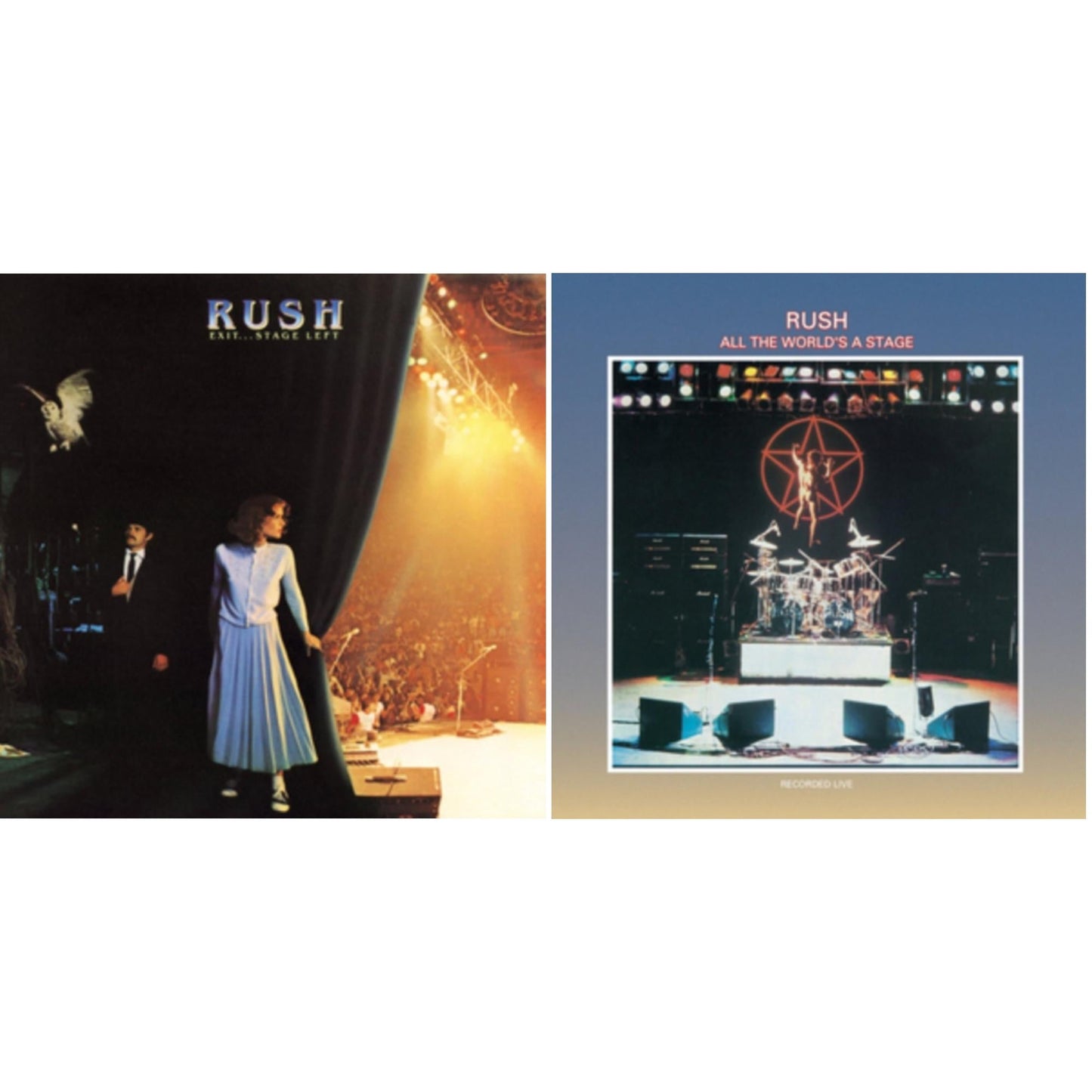 Rush - All The World's A Stage (180G) & Exit Stage Left (180G) - LP Vinyl Bundle