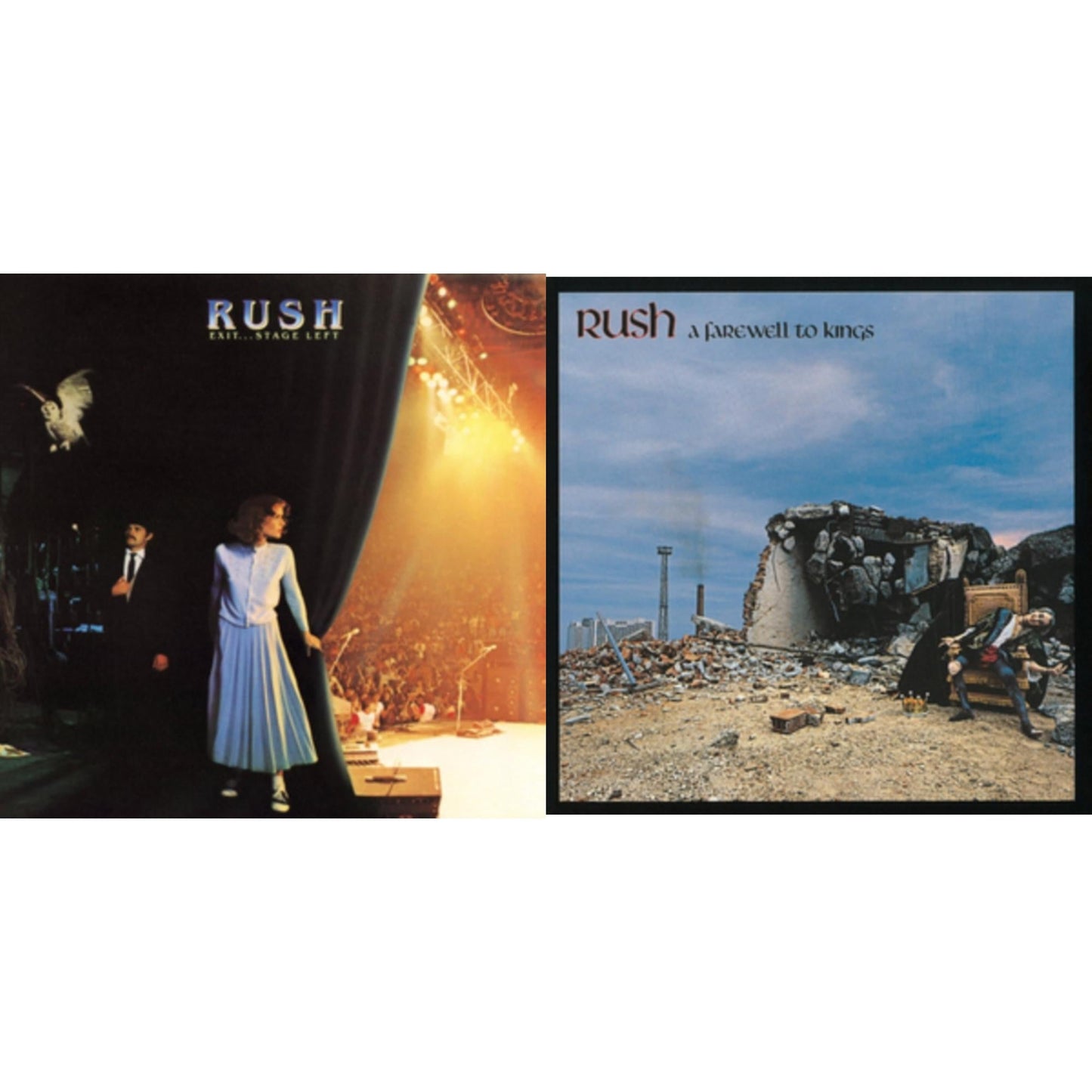 Rush - Farewell To Kings (180G) & Exit Stage Left (180G) - LP Vinyl Bundle