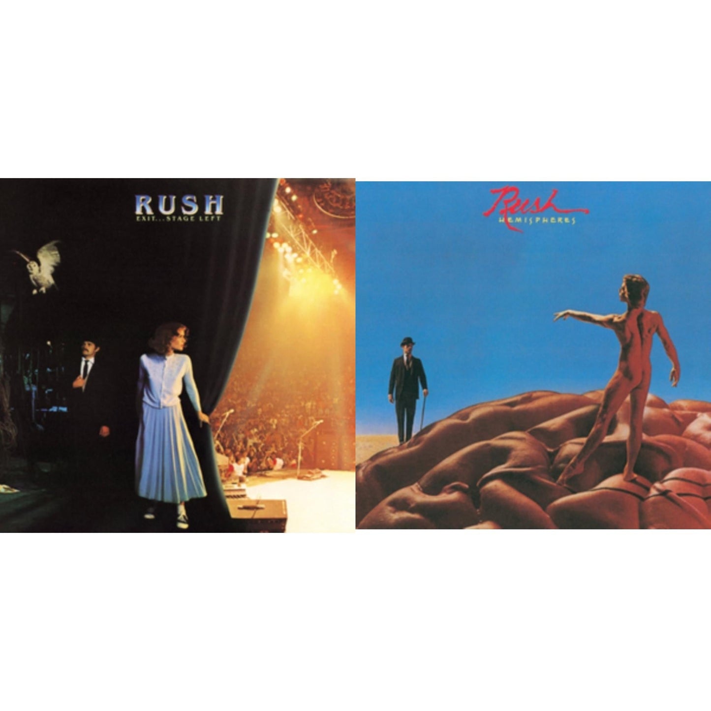 Rush - Hemispheres (180G) & Exit Stage Left (180G) - LP Vinyl Bundle