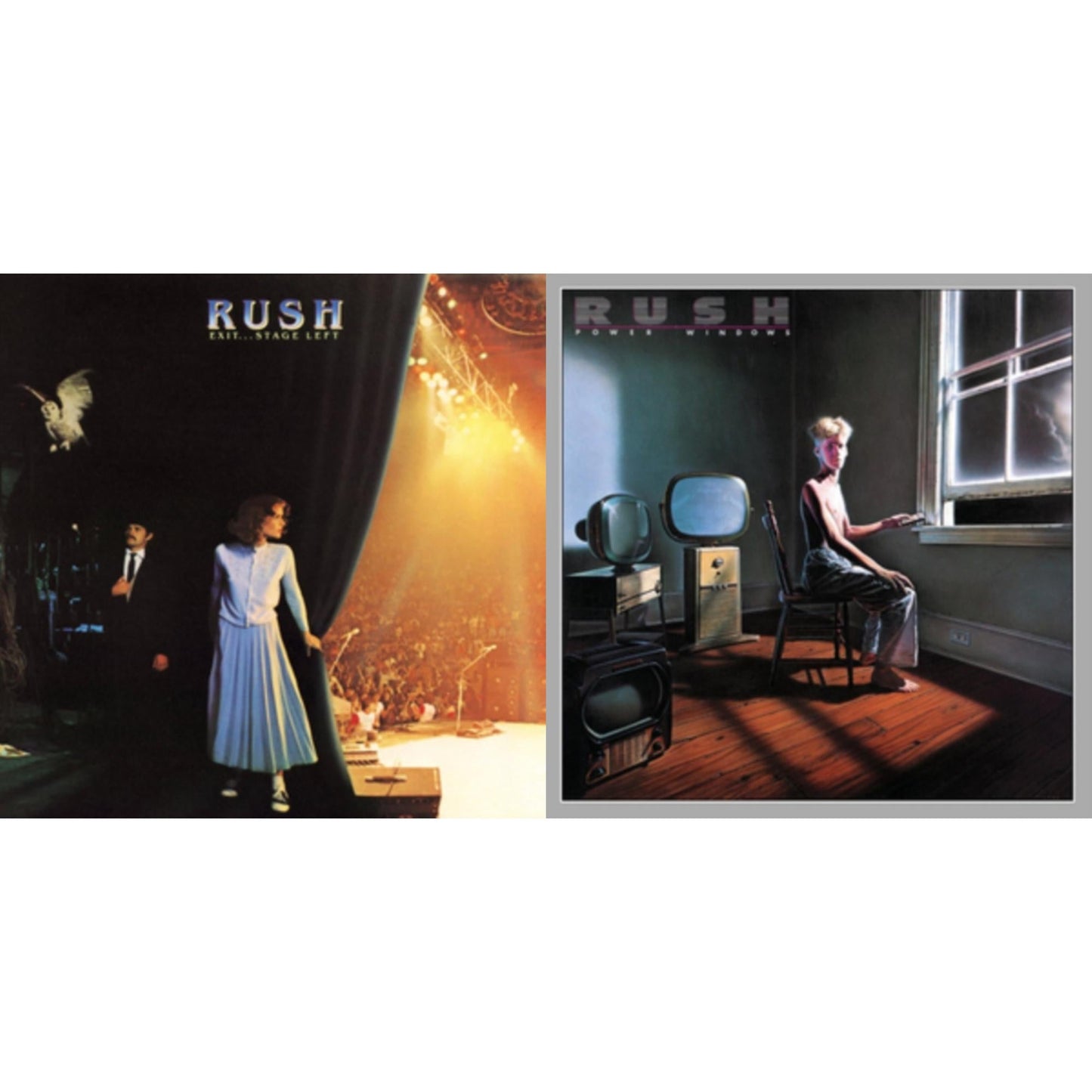 Rush - Exit Stage Left (180G) & Power Windows (180G) - LP Vinyl Bundle