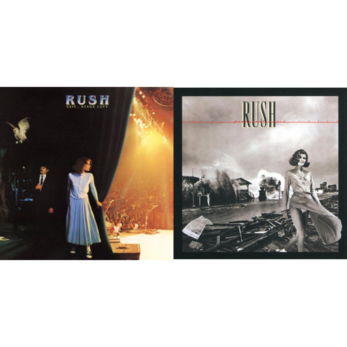 Rush - Permanent Waves (180G) & Exit Stage Left (180G) - LP Vinyl Bundle