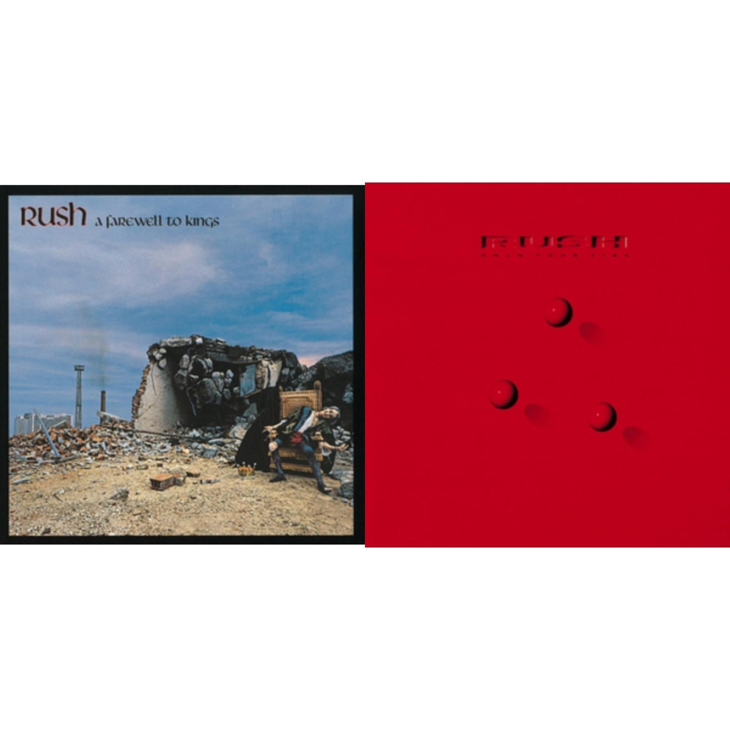 Rush - Farewell To Kings (180G) & Hold Your Fire (180G) - LP Vinyl Bundle