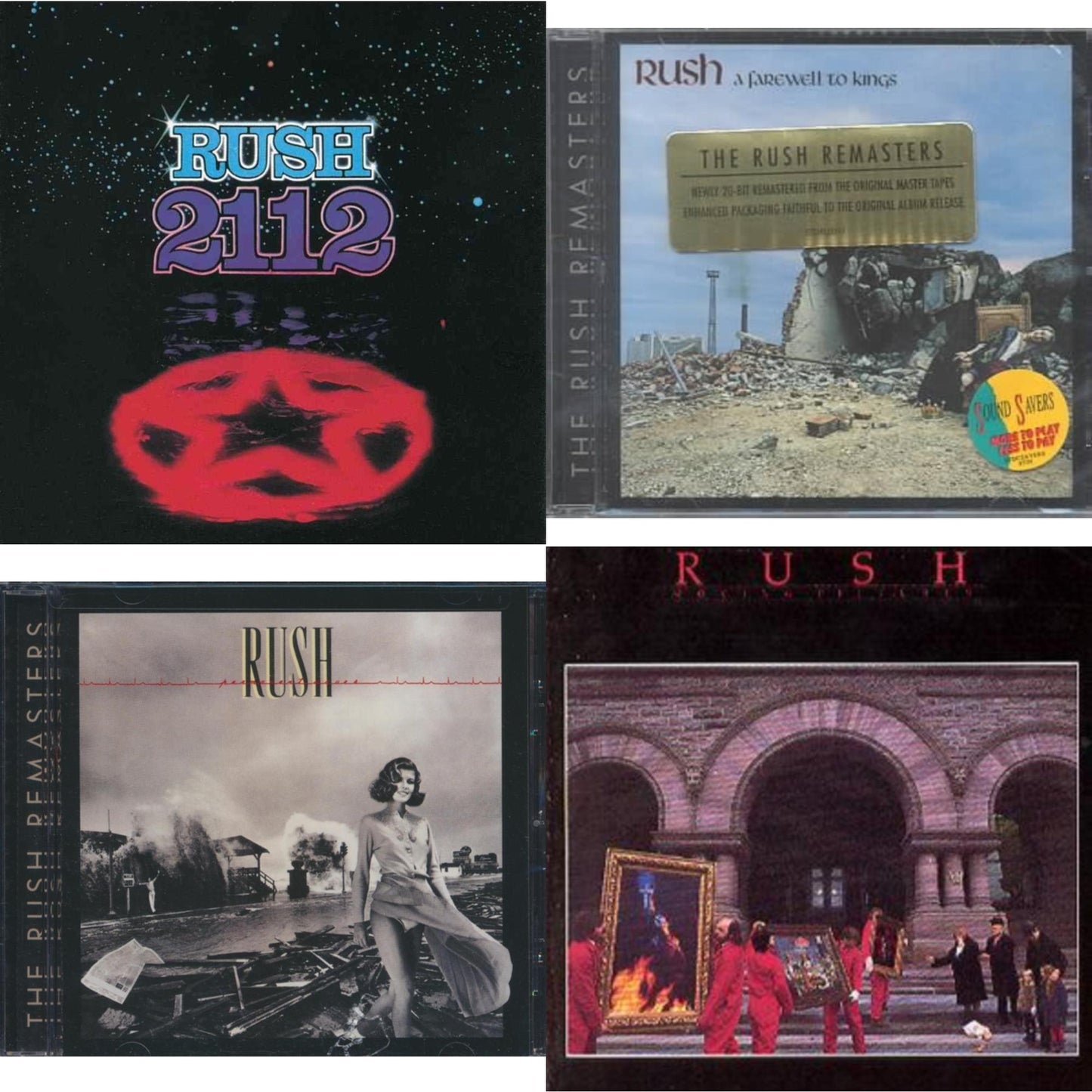 Rush - 2112 & Farewell To Kings & Permanent Waves & Moving Pictures (Remastered) - CD Bundle