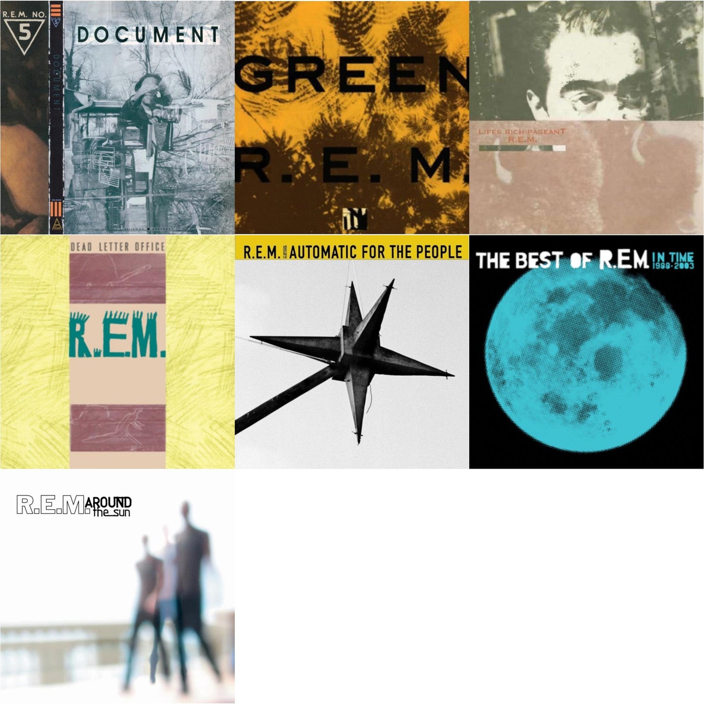 R.E.M. - Document & Green & Lifes Rich Pageant & Dead Letter Office & Automatic For The People (25Th Anniversary Deluxe Edition) & In Time: The Best Of R.E.M. 1988-2003 (2LP/180G) & Around The Sun (2LP)
