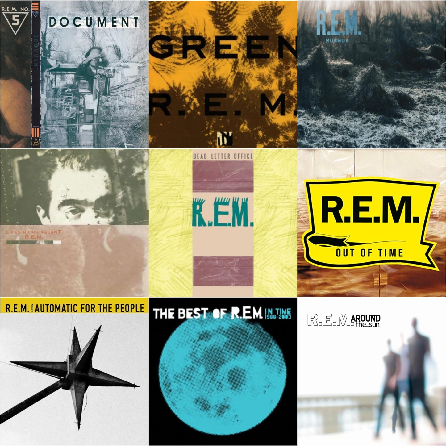 R.E.M. - Document & Green & Murmur & Lifes Rich Pageant & Dead Letter Office & Out Of Time & Automatic For The People (25Th Anniversary Deluxe Edition) & In Time: The Best Of R.E.M. 1988-2003 (2LP/180G) & Around The Sun (2LP)