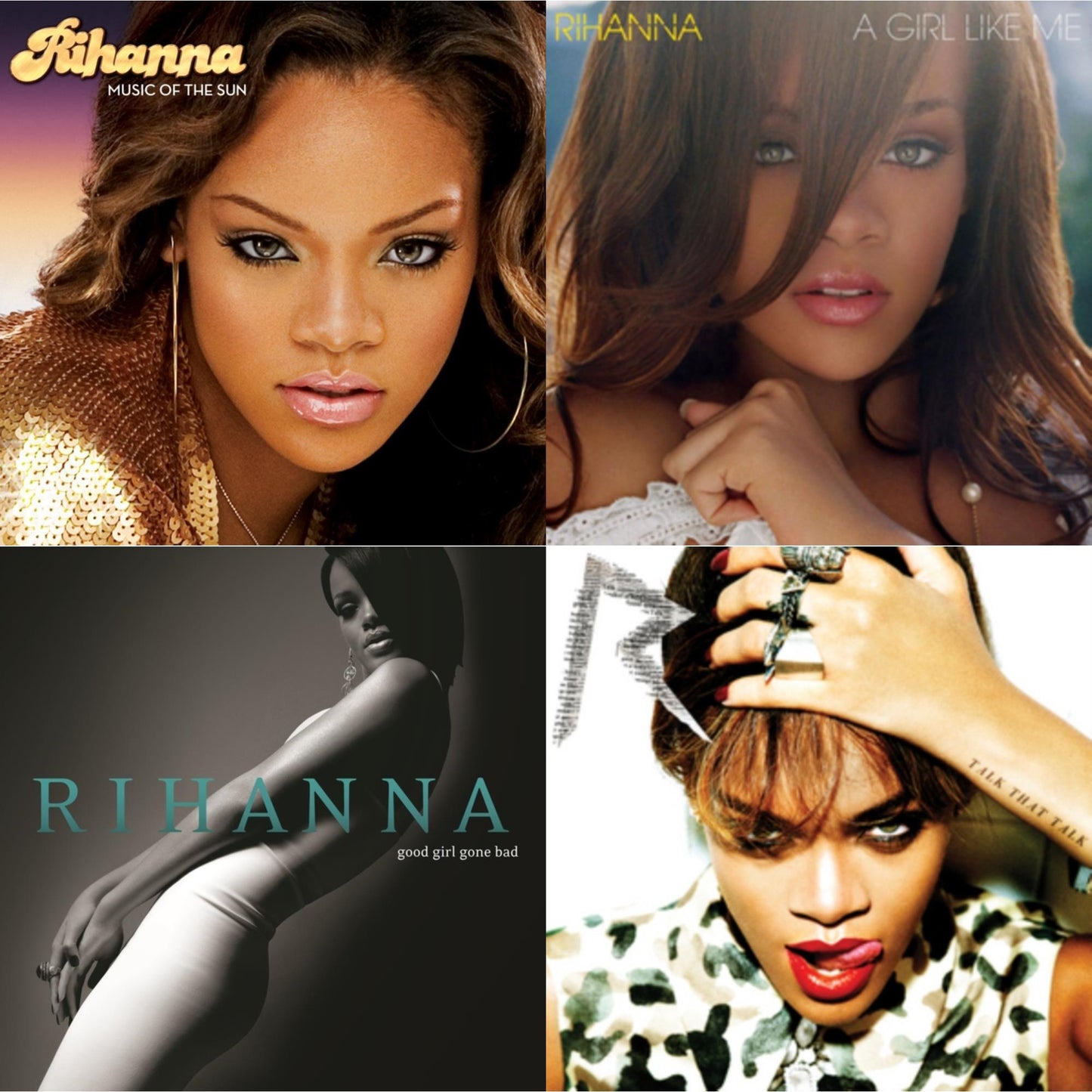 Rihanna - Music Of The Sun (Yellow Vinyl/2LP) & Girl Like Me (10Th Anniversary) & Good Girl Gone Bad & Talk That Talk