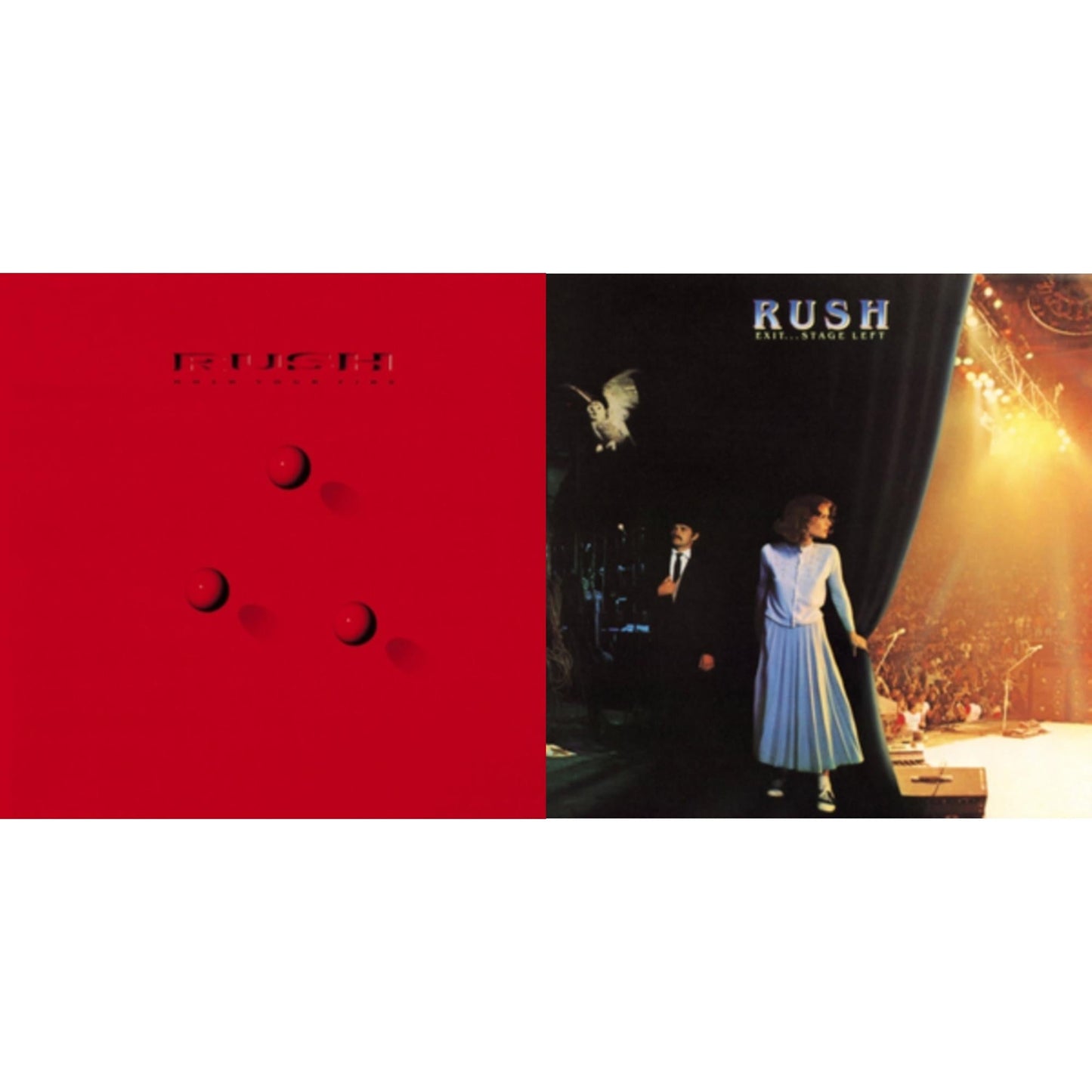 Rush - Exit Stage Left (180G) & Hold Your Fire (180G) - LP Vinyl Bundle