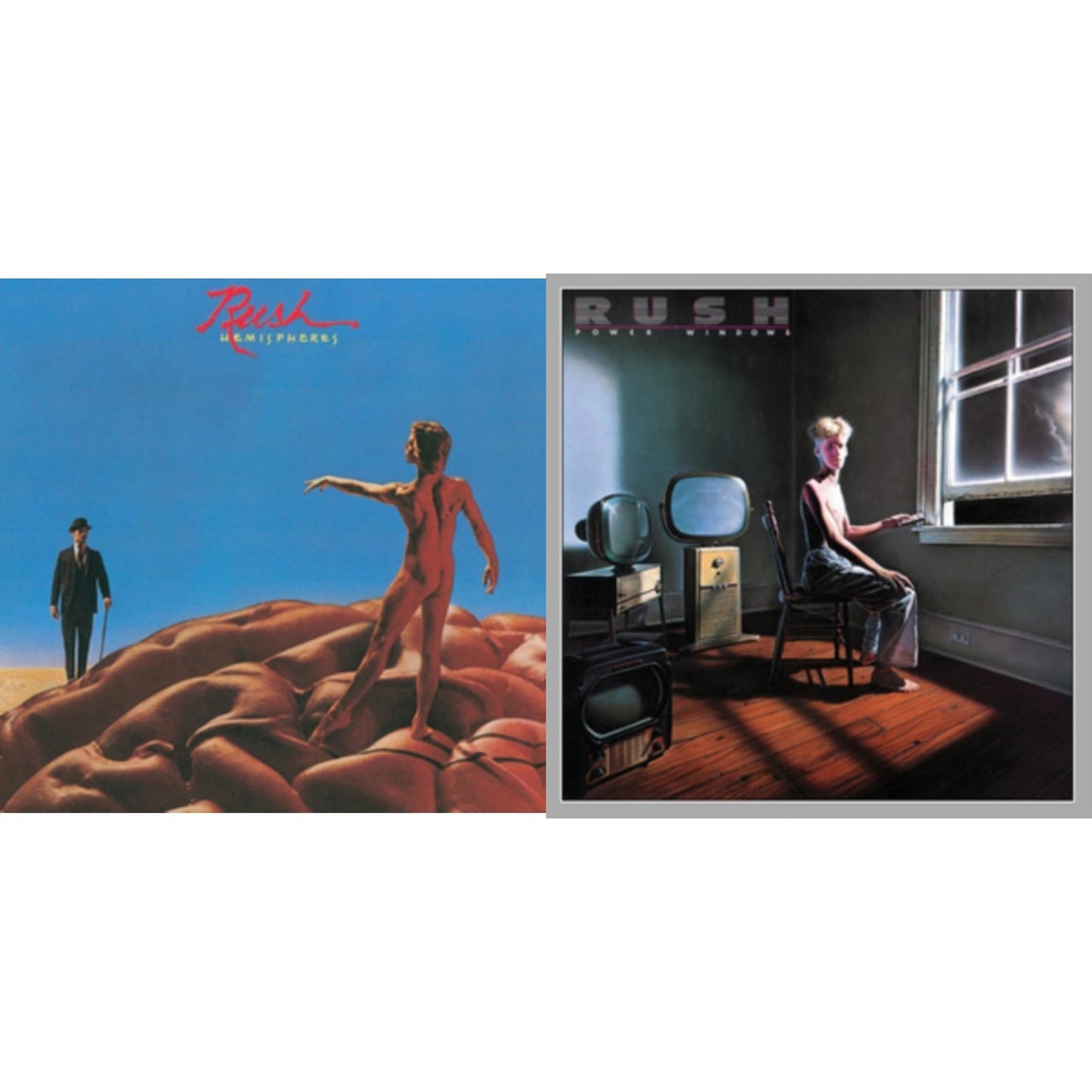 Rush - Hemispheres (180G) & Power Windows (180G) - LP Vinyl Bundle