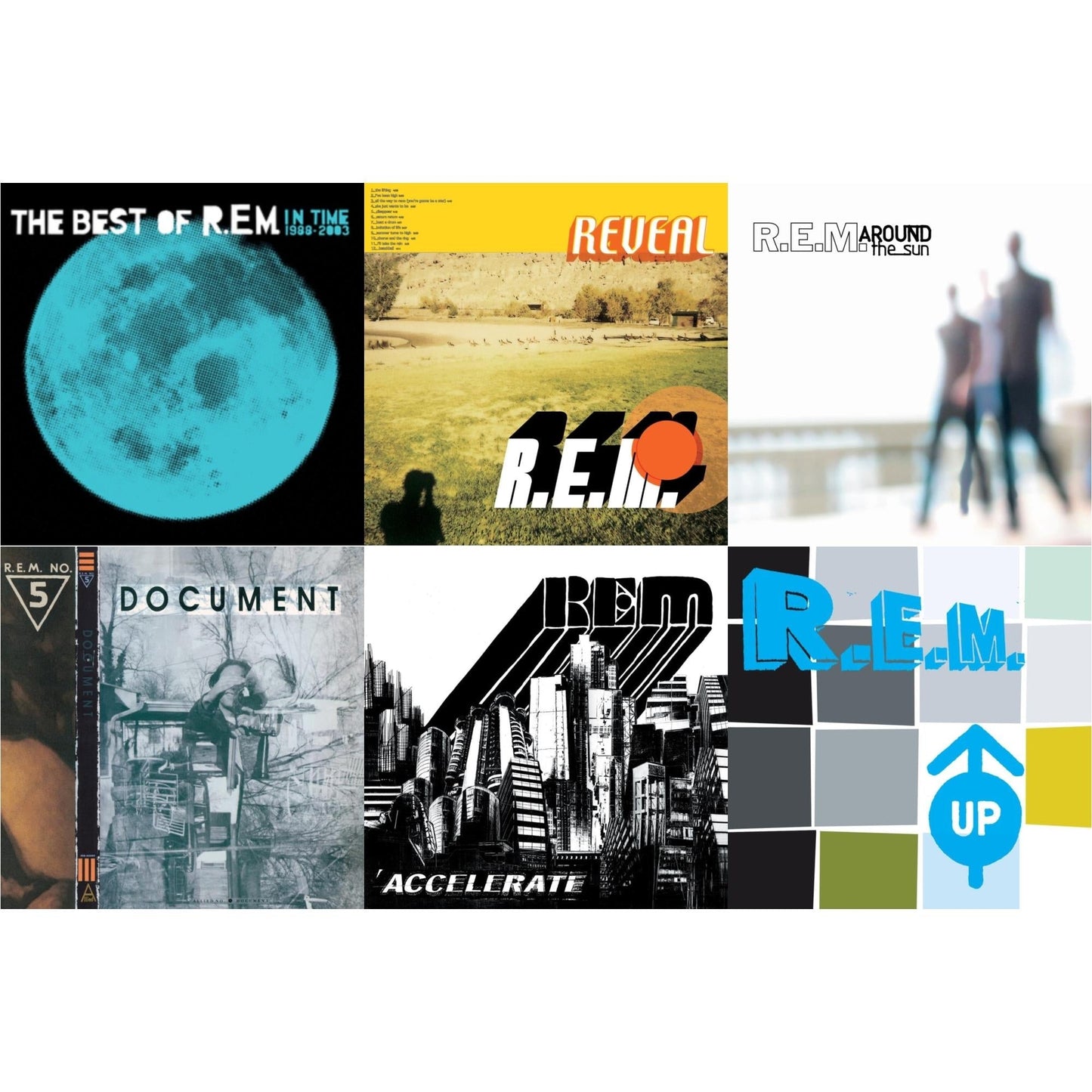 R.E.M. - Document & In Time: The Best Of R.E.M. 1988-2003 (2LP/180G) & Up (25Th Anniversary) (Deluxe Edition) (2LP) & Reveal & Around The Sun (2LP) & Accelerate