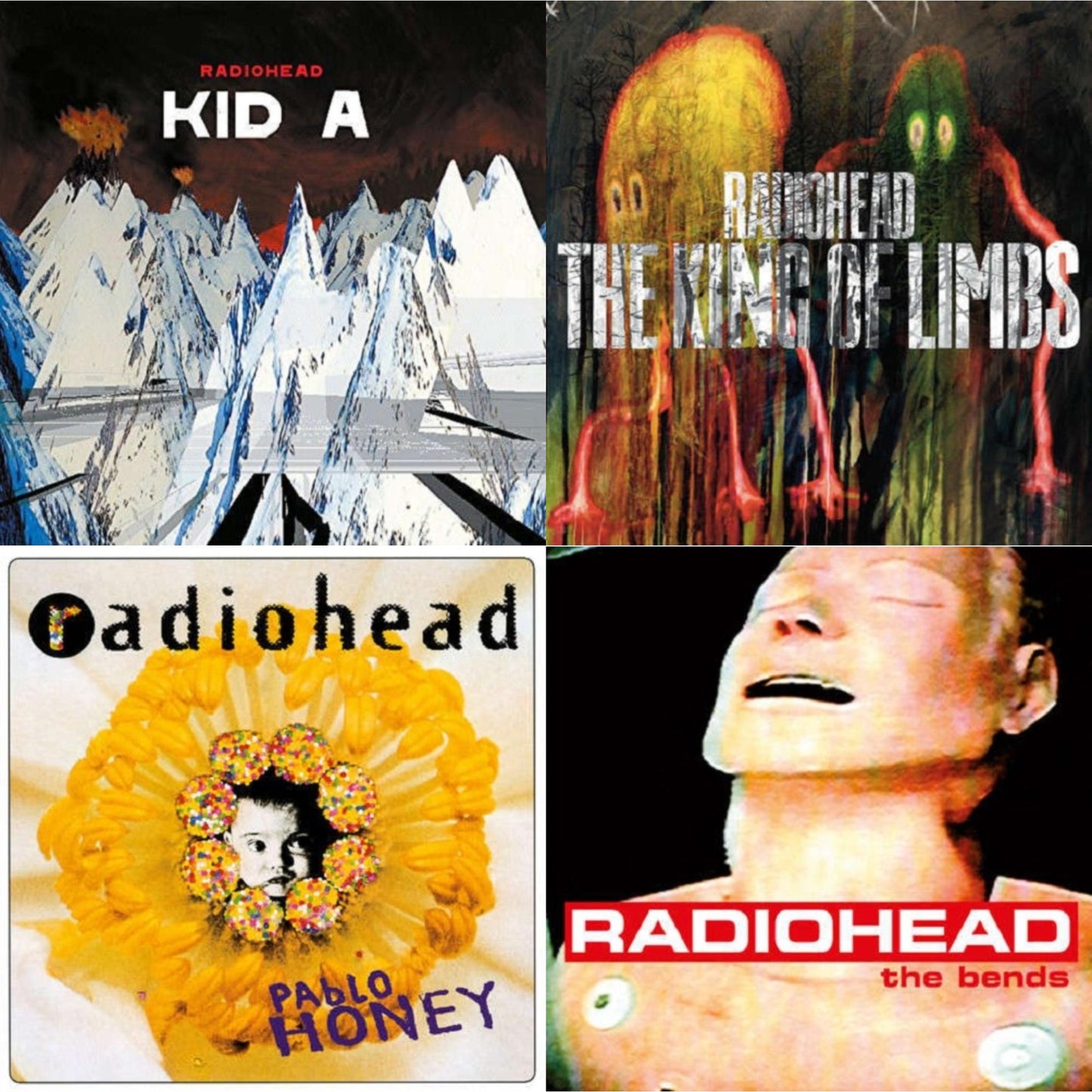 Radiohead - Pablo Honey (180G) & Bends (180G) & Kid A (2LP/180G) & King Of Limbs (180G)