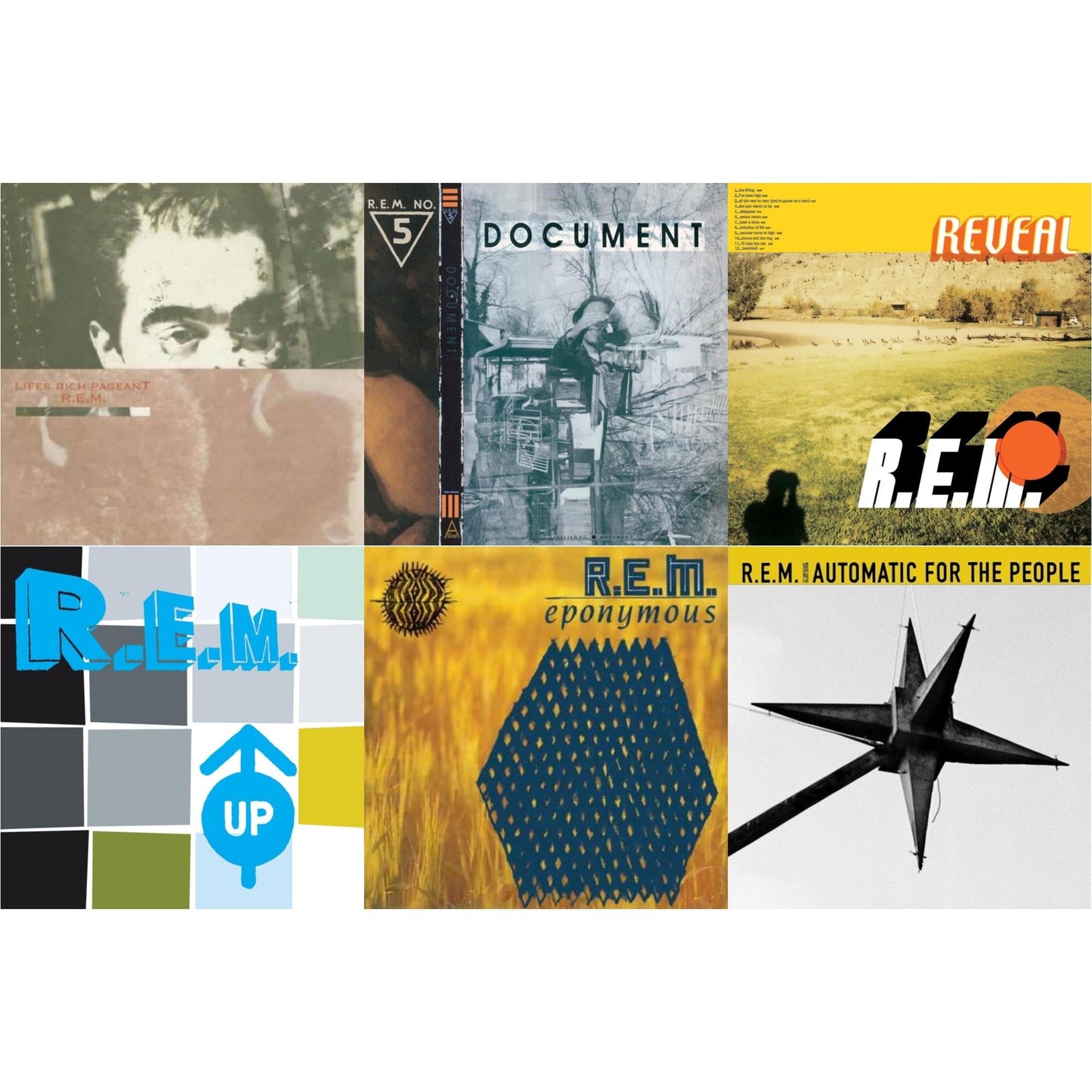 R.E.M. - Document & Lifes Rich Pageant & Eponymous & Automatic For The People (25Th Anniversary Deluxe Edition) & Up (25Th Anniversary) (Deluxe Edition) (2LP) & Reveal