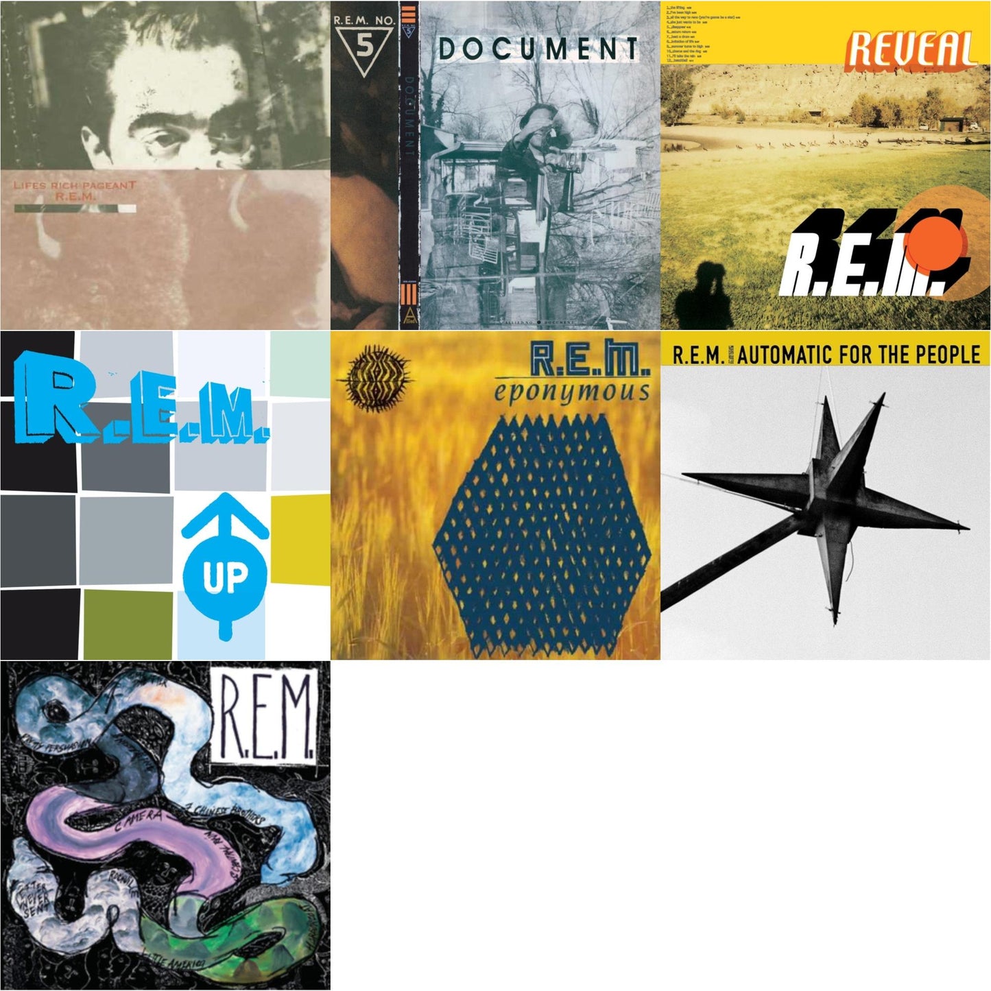 R.E.M. - Document & Reckoning & Lifes Rich Pageant & Eponymous & Automatic For The People (25Th Anniversary Deluxe Edition) & Up (25Th Anniversary) (Deluxe Edition) (2LP) & Reveal