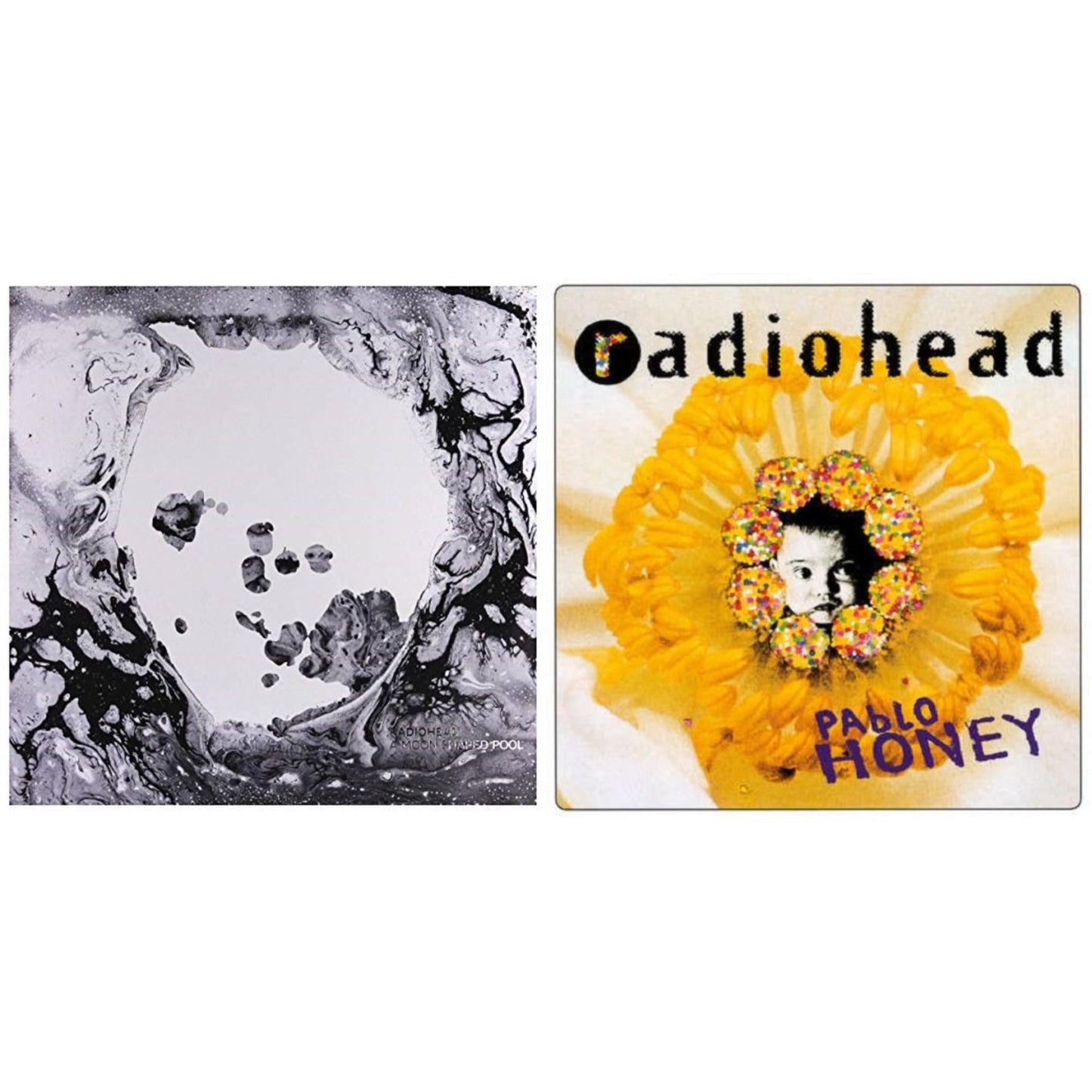 Radiohead - Pablo Honey (180G) & Moon Shaped Pool (Foil Gatefold Cover) - LP Vinyl Bundle