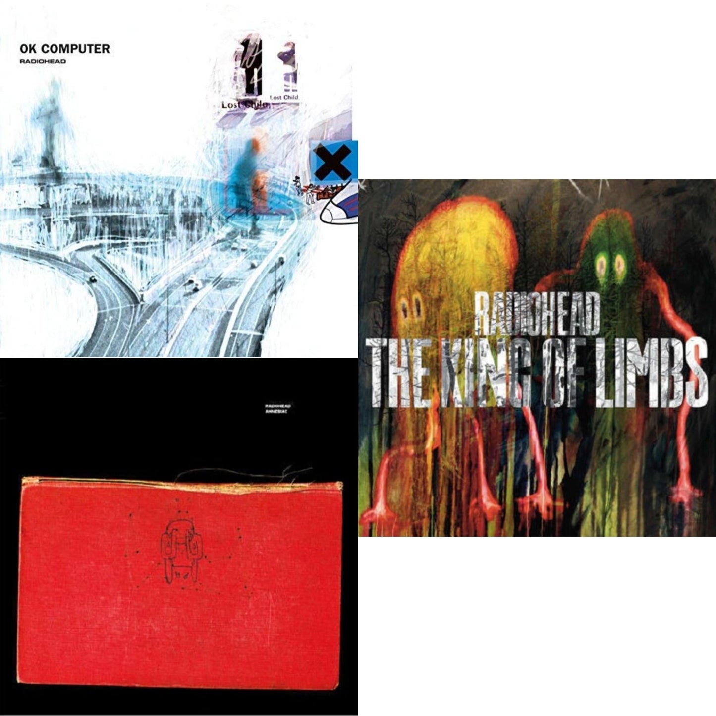 Radiohead - Ok Computer (2LP/180G) & Amnesiac (2LP/180G) & King Of Limbs (180G)