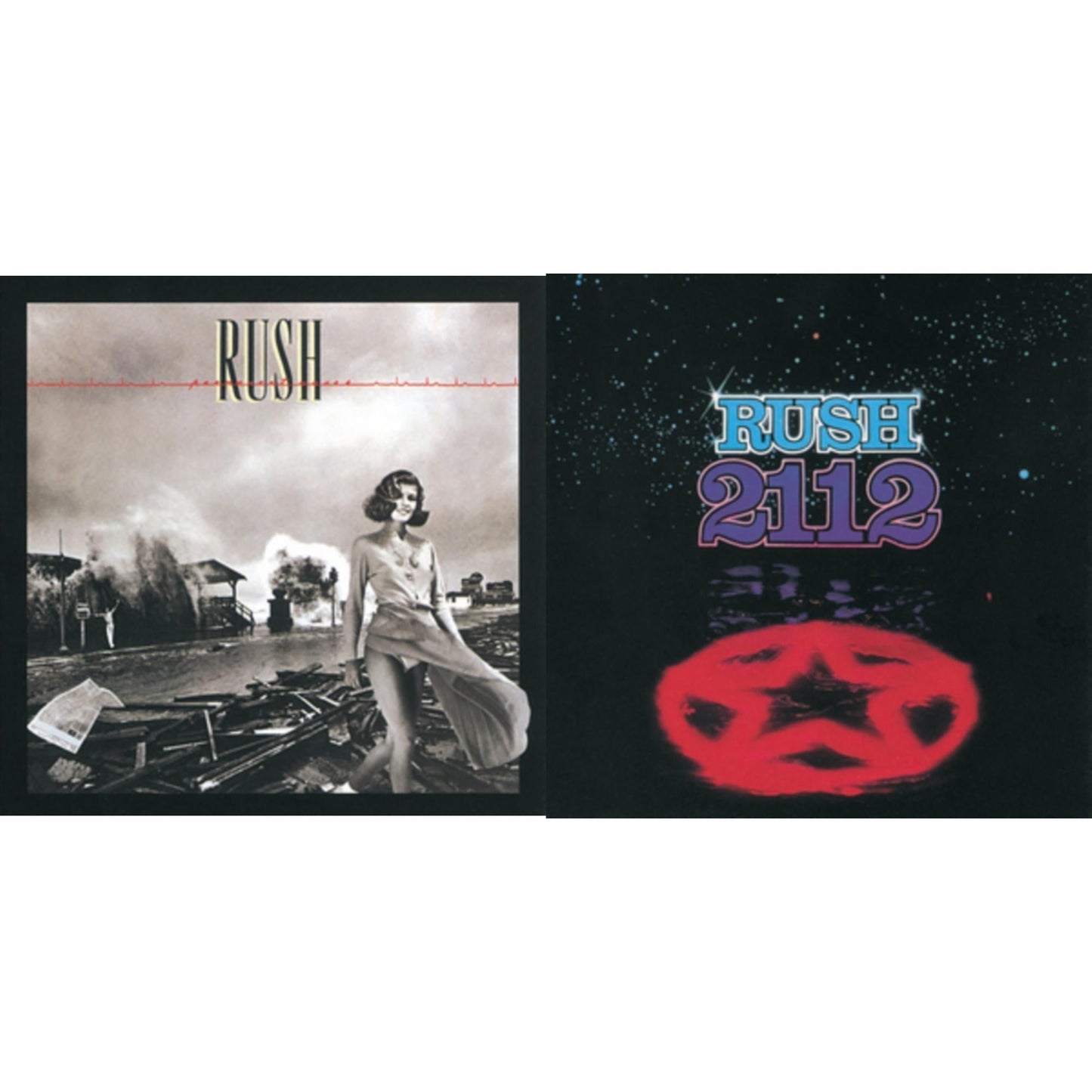 Rush - Permanent Waves (180G) & 2112 (180G) - LP Vinyl Bundle