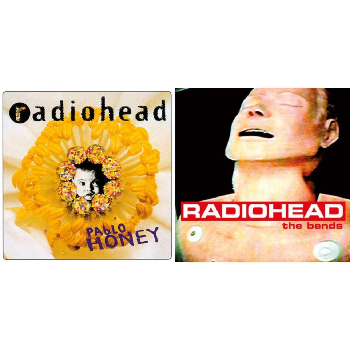 Radiohead - Pablo Honey (180G) & Bends (180G) - LP Vinyl Bundle