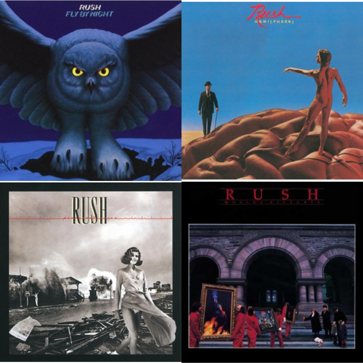 Rush - Fly By Night (180G) & Hemispheres (180G) & Permanent Waves (180G) & Moving Pictures (180G LP Vinyl/Dl Card)