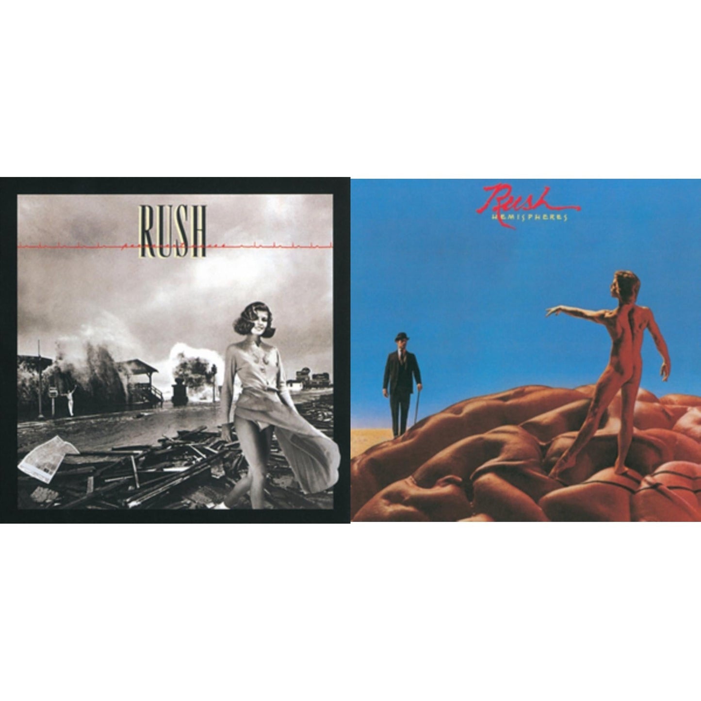Rush - Hemispheres (180G) & Permanent Waves (180G) - LP Vinyl Bundle