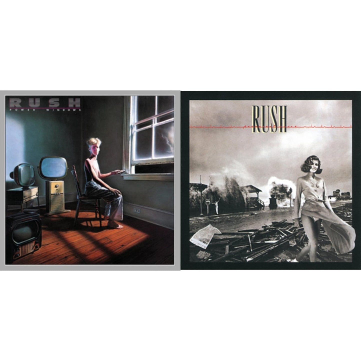 Rush - Permanent Waves (180G) & Power Windows (180G) - LP Vinyl Bundle