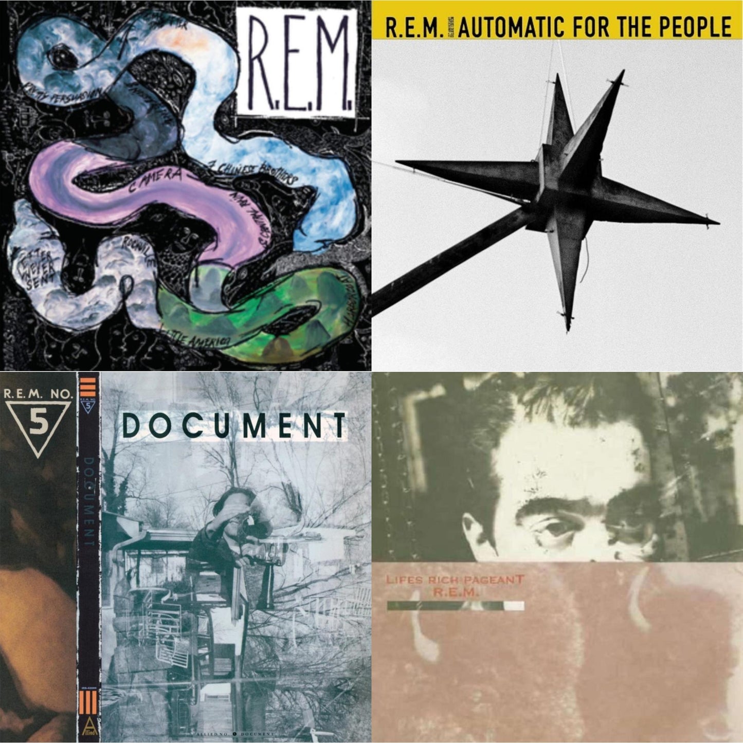 R.E.M. - Document & Reckoning & Lifes Rich Pageant & Automatic For The People (25Th Anniversary Deluxe Edition) - LP Vinyl Bundle