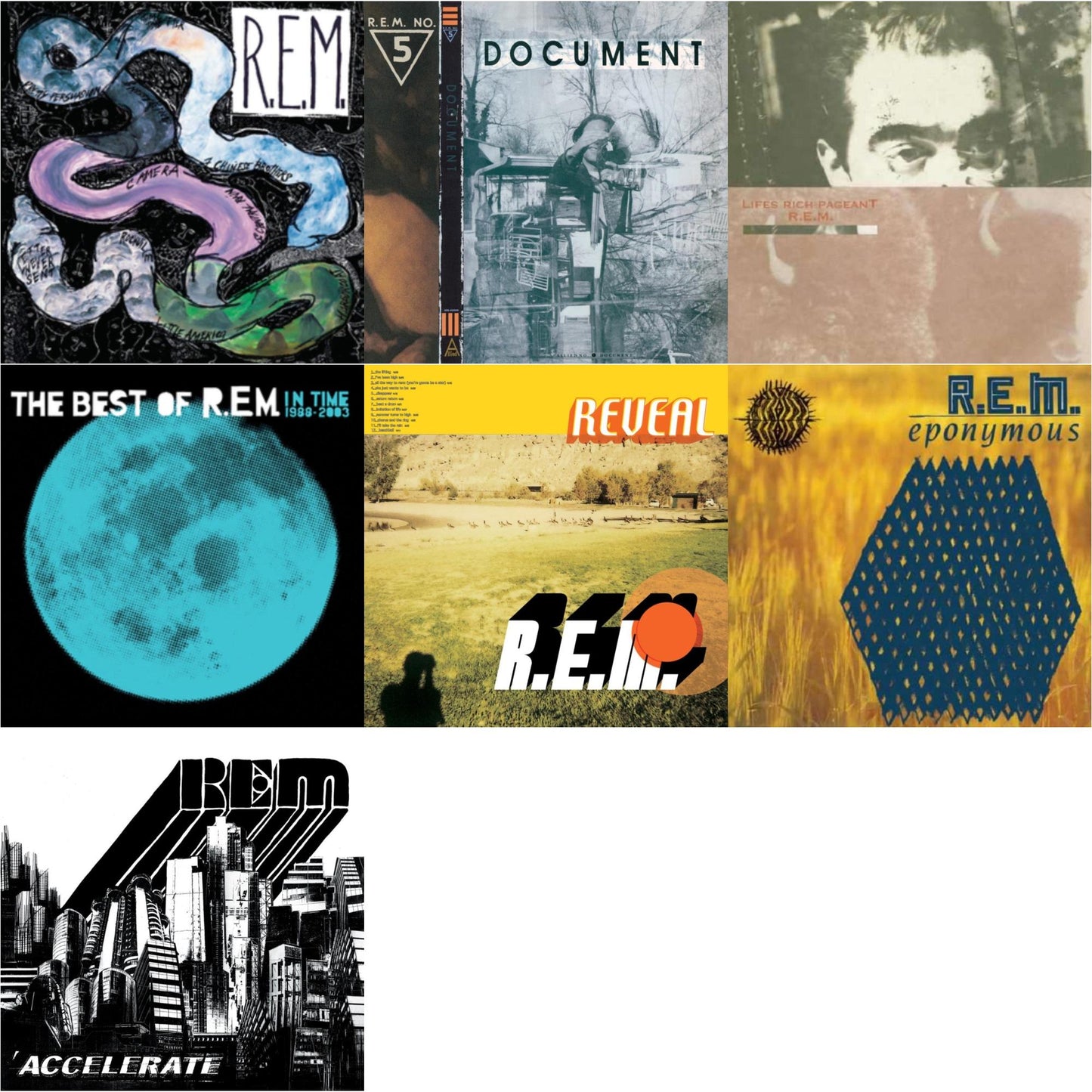 R.E.M. - Document & Reckoning & Lifes Rich Pageant & Eponymous & In Time: The Best Of R.E.M. 1988-2003 (2LP/180G) & Reveal & Accelerate
