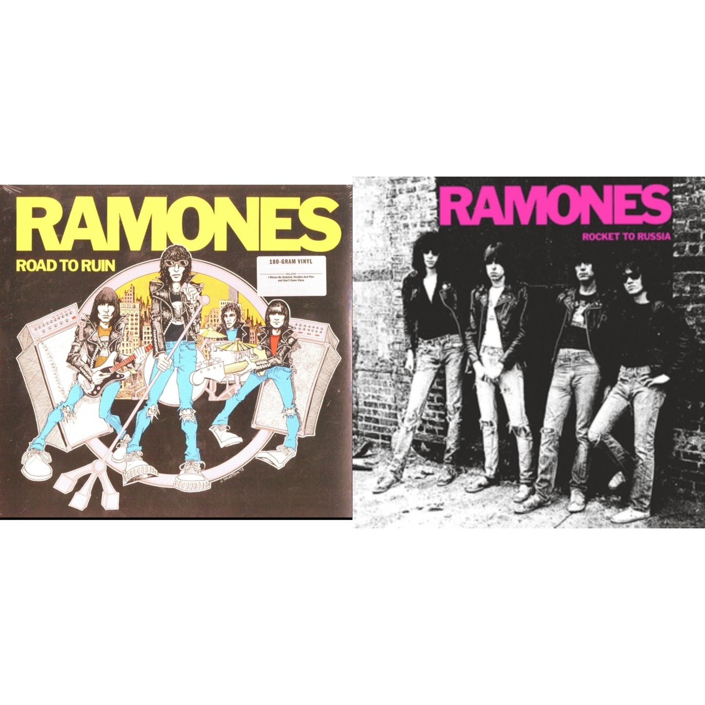 Ramones - Rocket To Russia (Remastered) & Road To Ruin (Remastered) - LP Vinyl Bundle