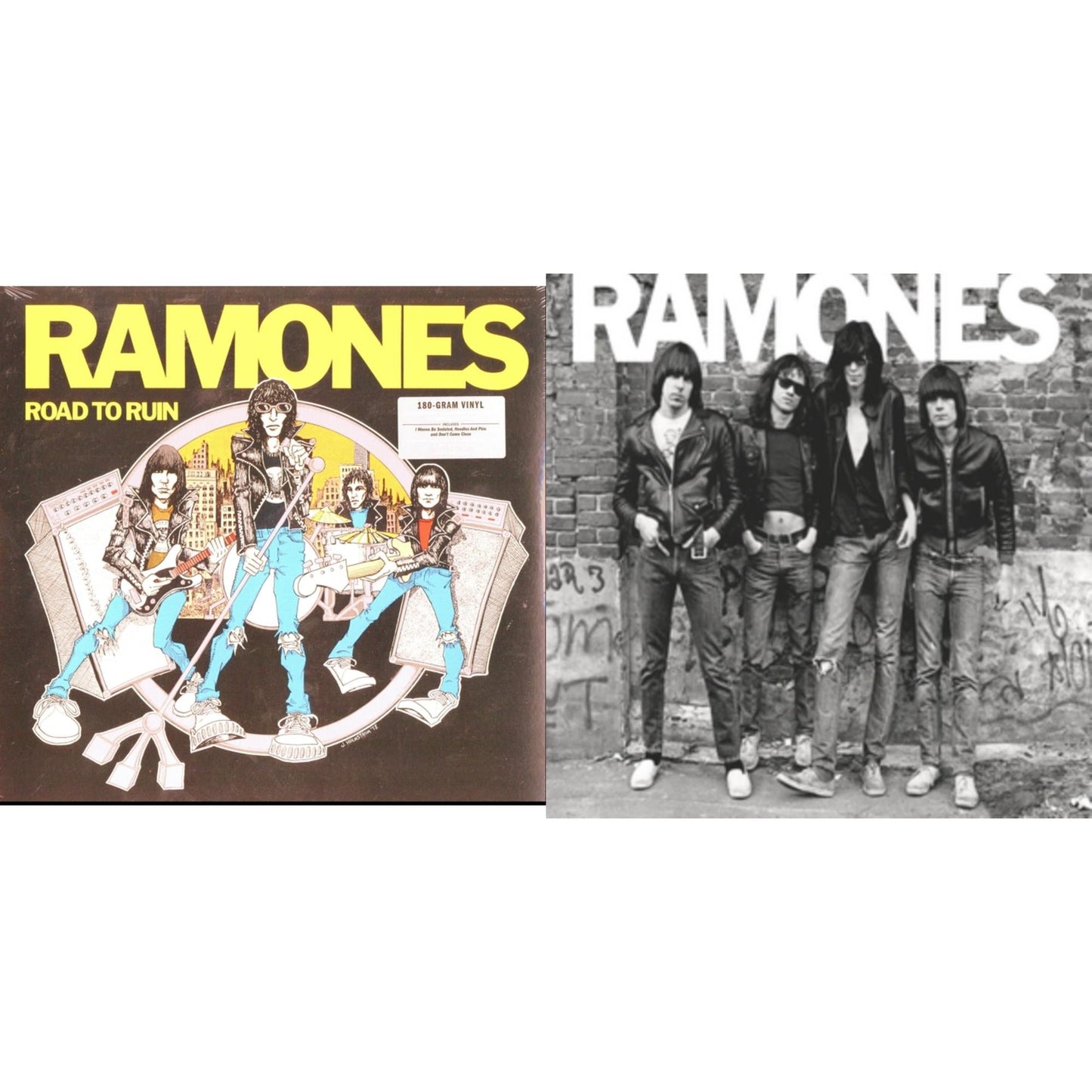 Ramones - Ramones (Remastered) & Road To Ruin (Remastered) - LP Vinyl Bundle