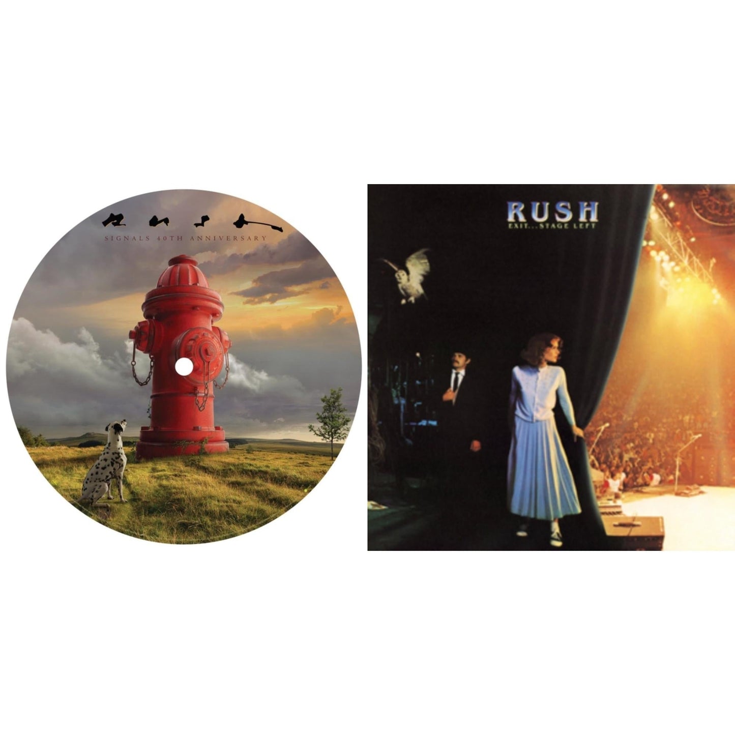Rush - Signals (Picture Disc) & Exit Stage Left (180G) - LP Vinyl Bundle