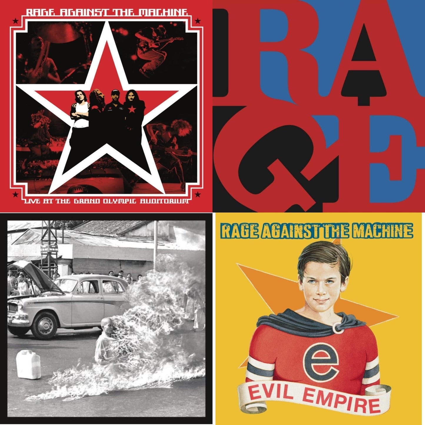 Rage Against The Machine - Evil Empire & Rage Against The Machine (20Th Anniversary) & Live At The Grand Olympic Auditorium & Renegades - CD Bundle